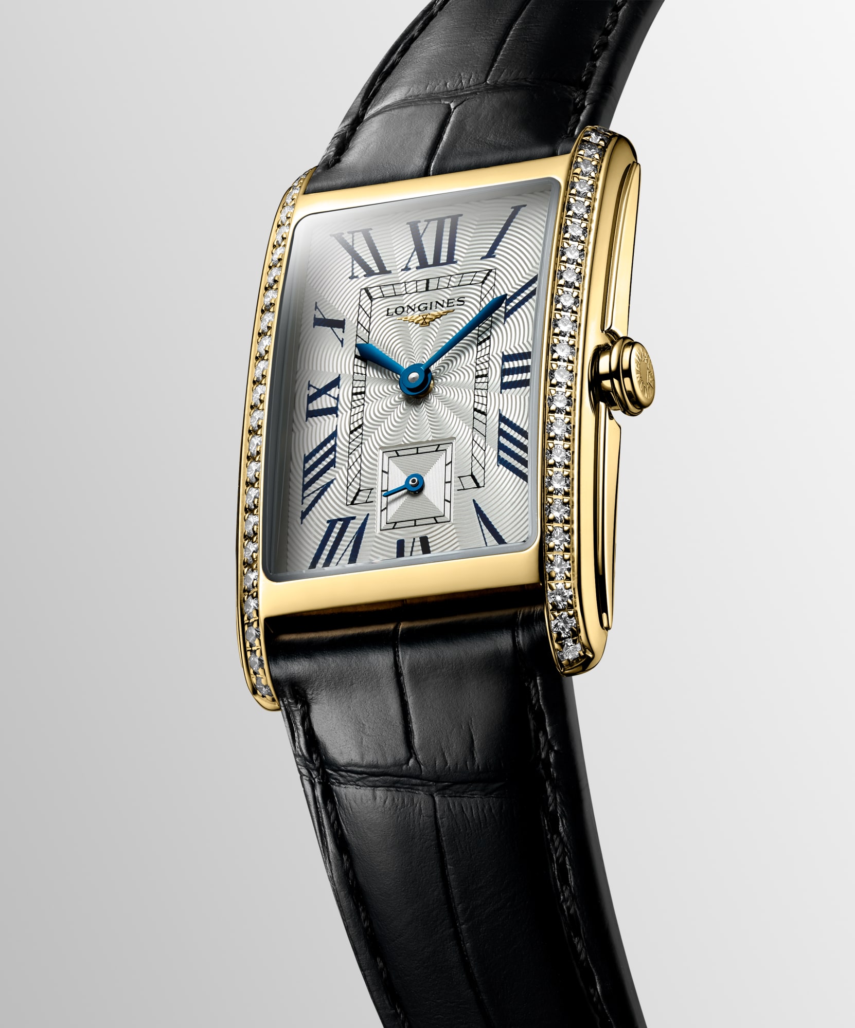 LONGINES DOLCEVITA Quartz, 18 Karat Yellow Gold, Silver 