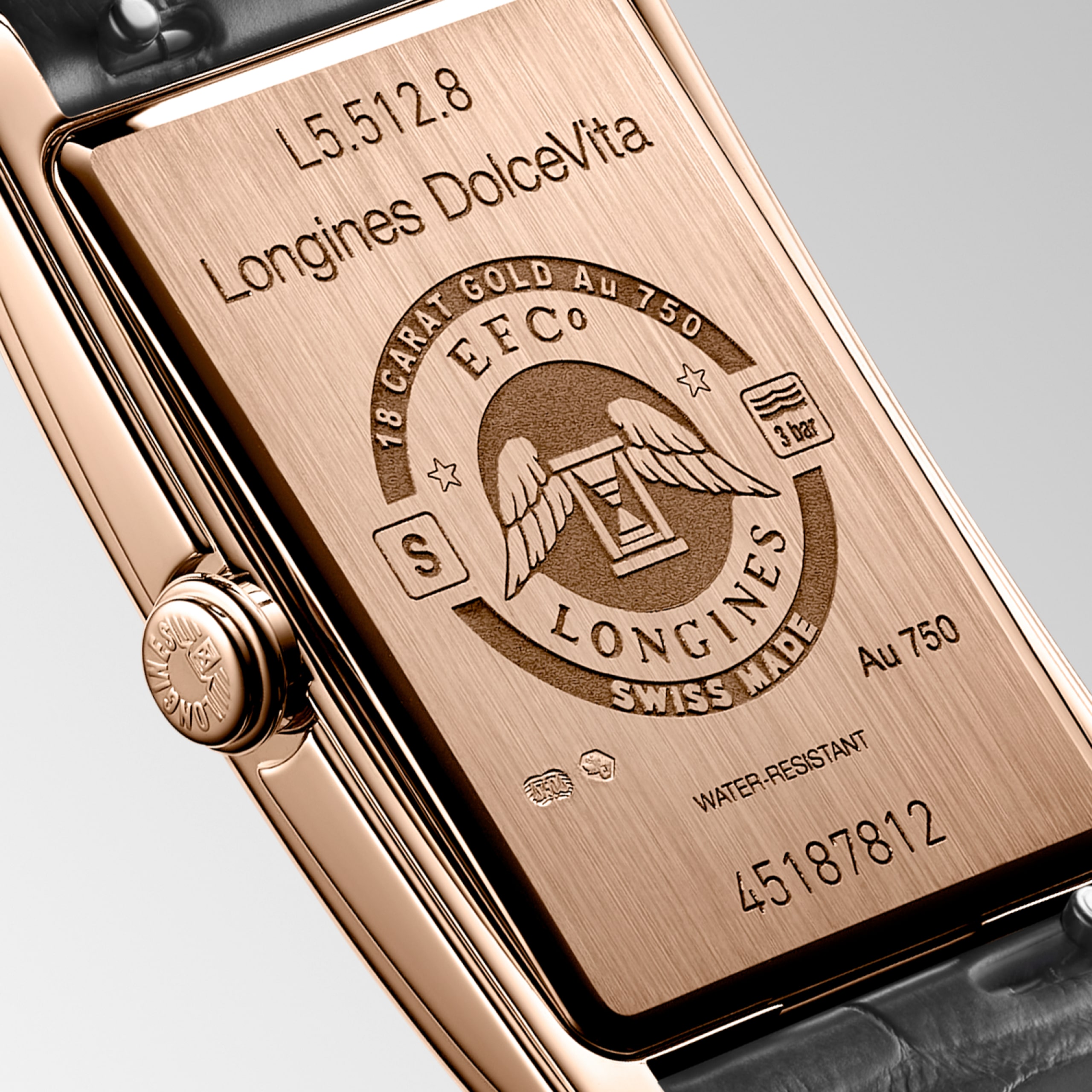 Longines DOLCEVITA al quarzo oro rosa 18 carati Watch - L5.512.8.75.2