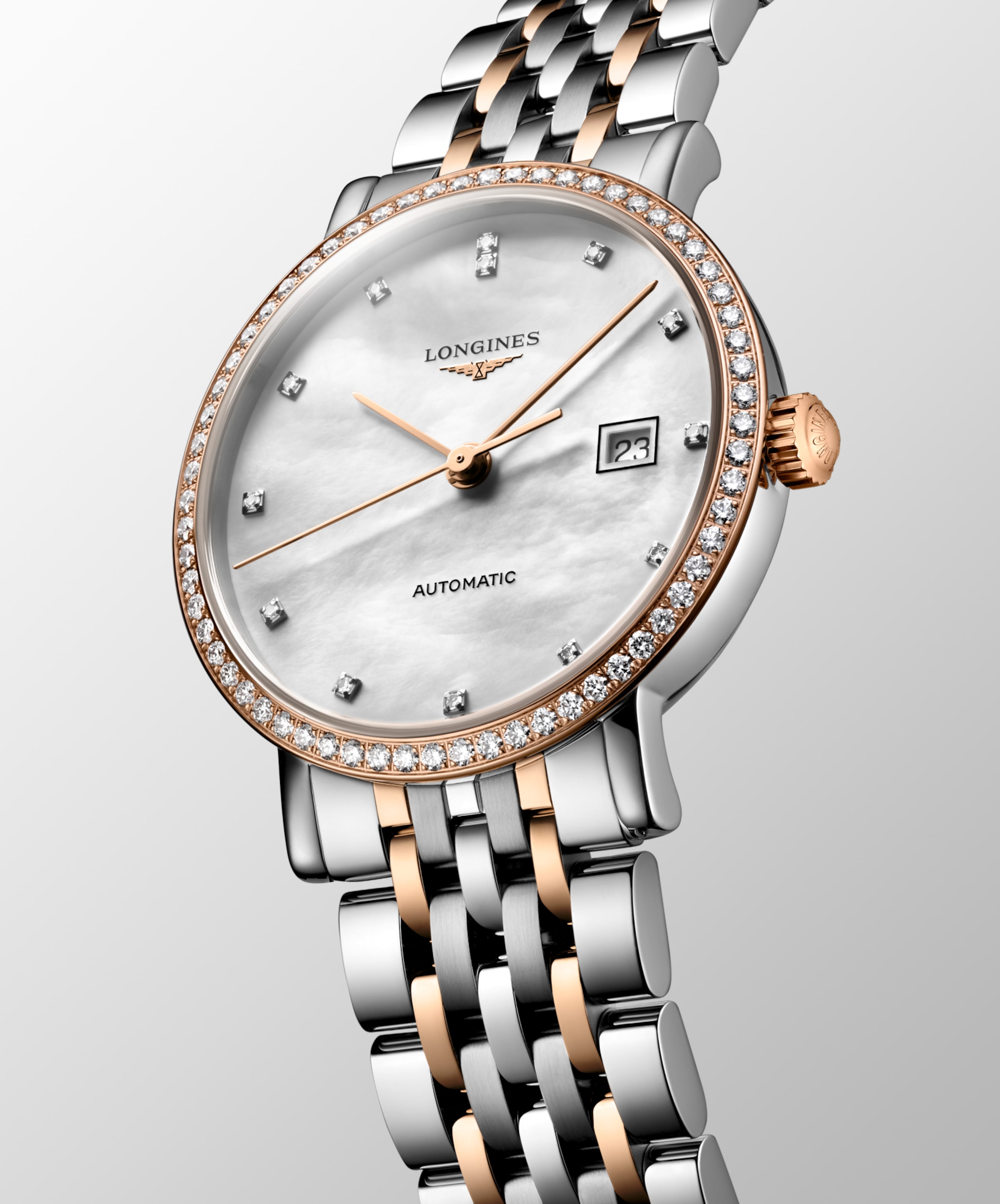 Longines ELEGANT COLLECTION automatique acier et or rose 18 carats Watch - L4.310.5.81.7