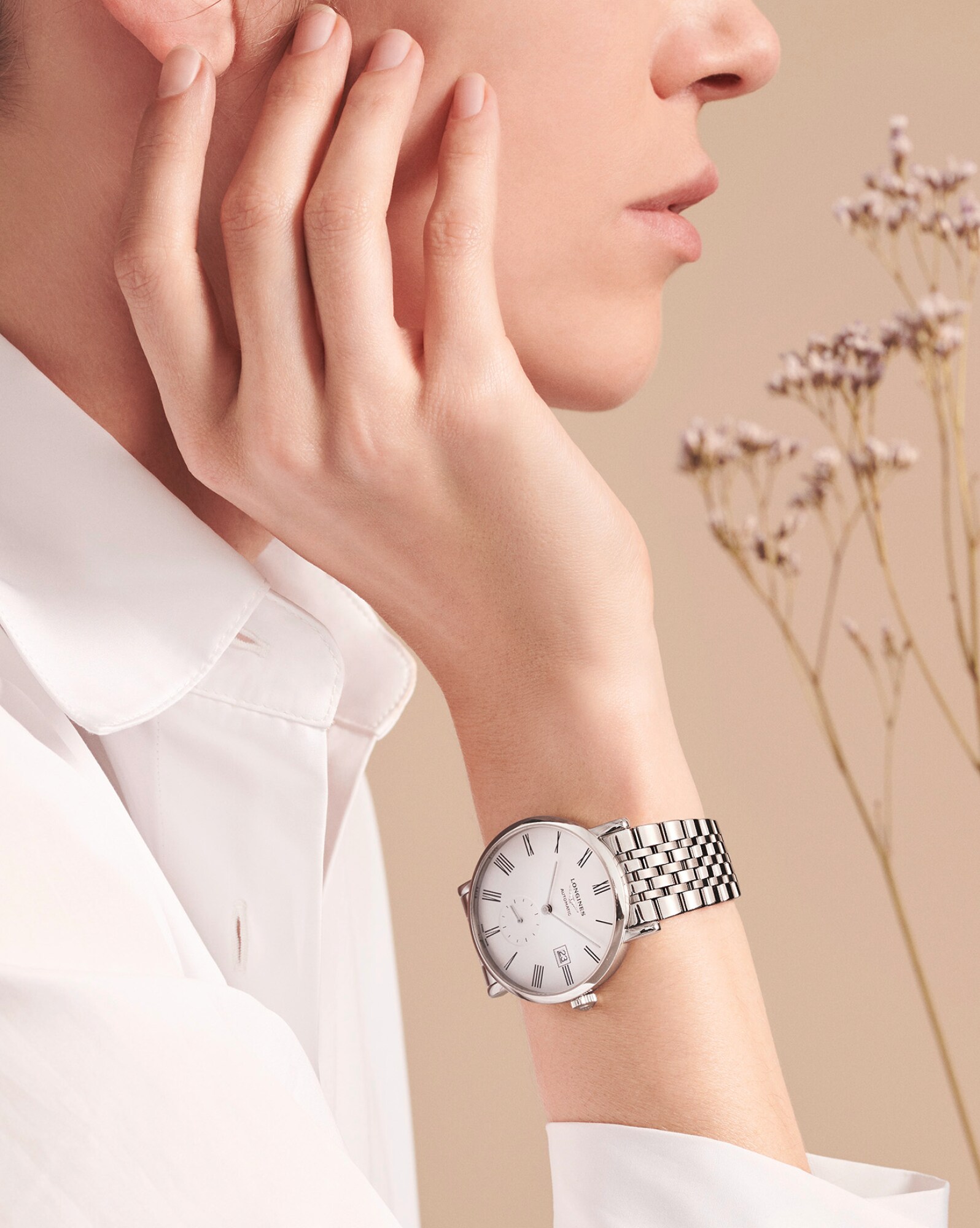 LONGINES(ロンジン) Elegant Automatic White Dial Ladies Watch LONGINES Elegant Automatic White Dial Ladies Watch