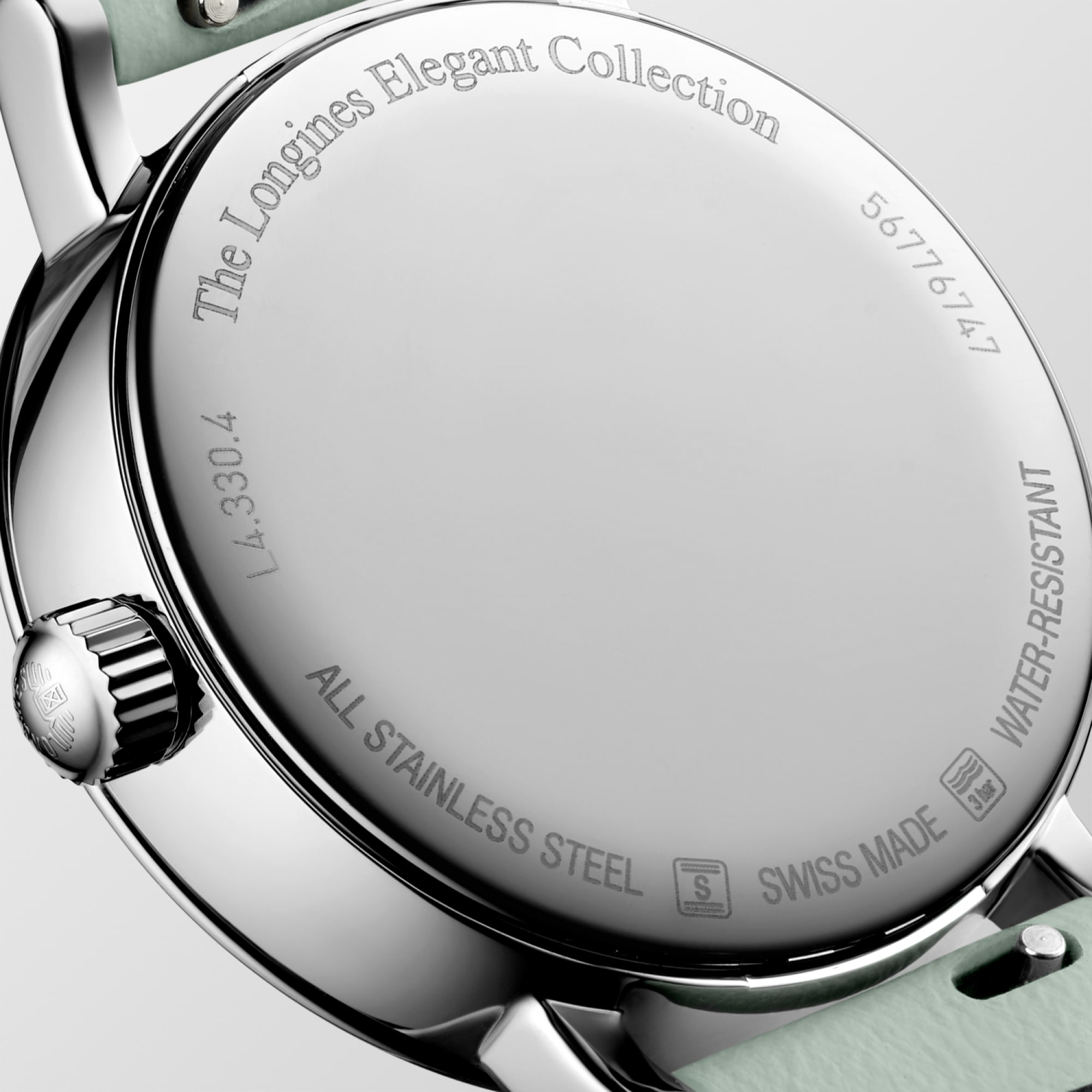 LONGINES ELEGANT COLLECTION MOONPHASE | Ø 30.00 mm, マットホワイト
