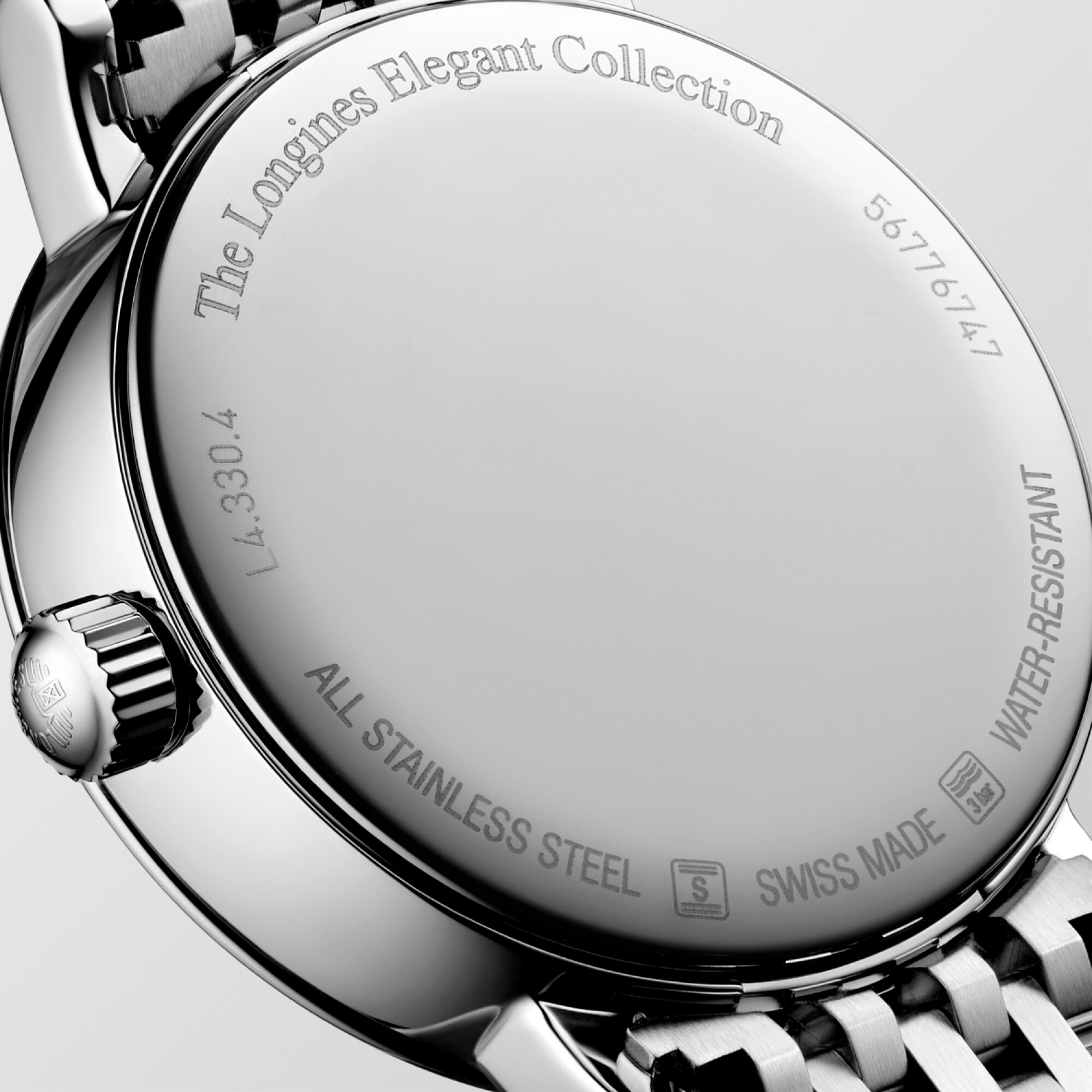 LONGINES ELEGANT COLLECTION MOONPHASE クォーツ、ステンレス