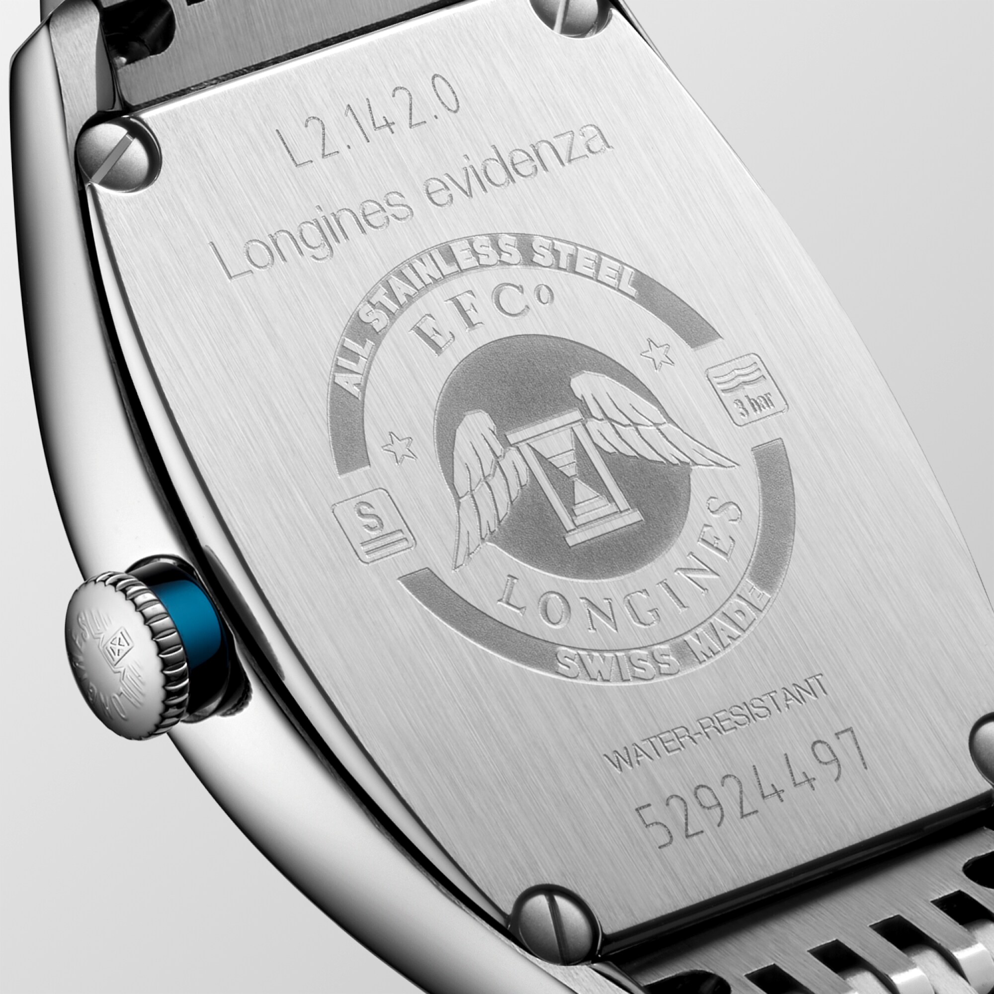 ロンジン エヴィデンツァ 自動巻、ステンレススティール、シルバー