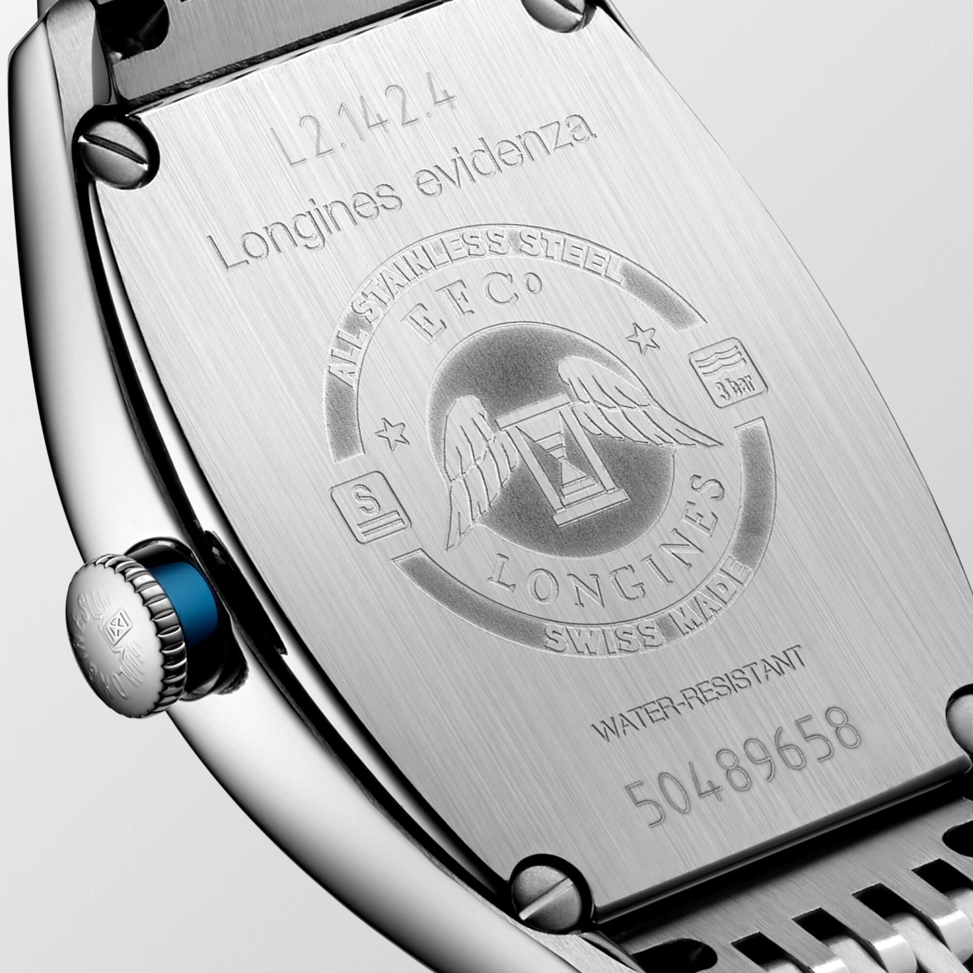 ロンジン エヴィデンツァ 自動巻、ステンレススティール、シルバー