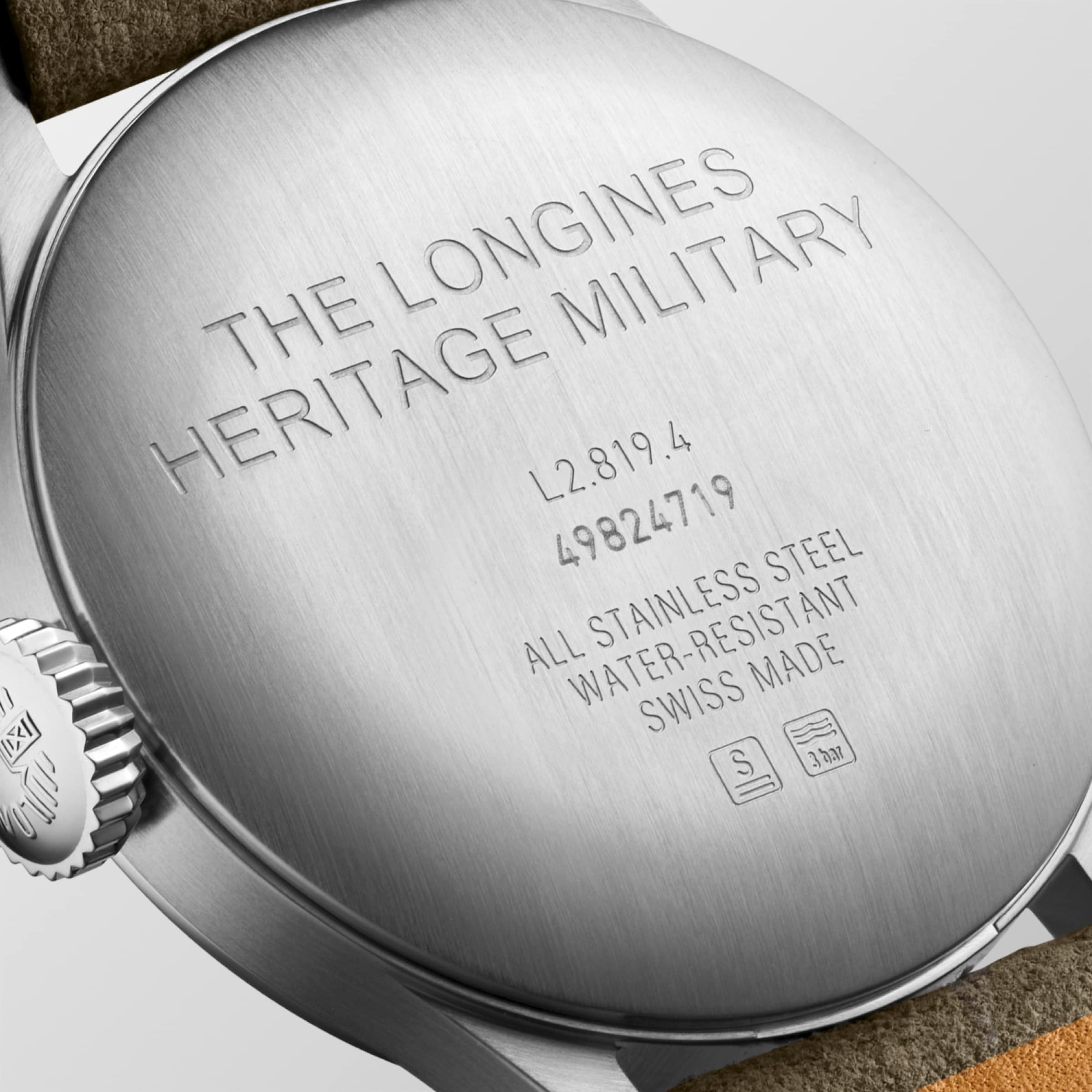 Longines HERITAGE MILITARY Automatic Stainless steel Watch - L2.819.4.93.2