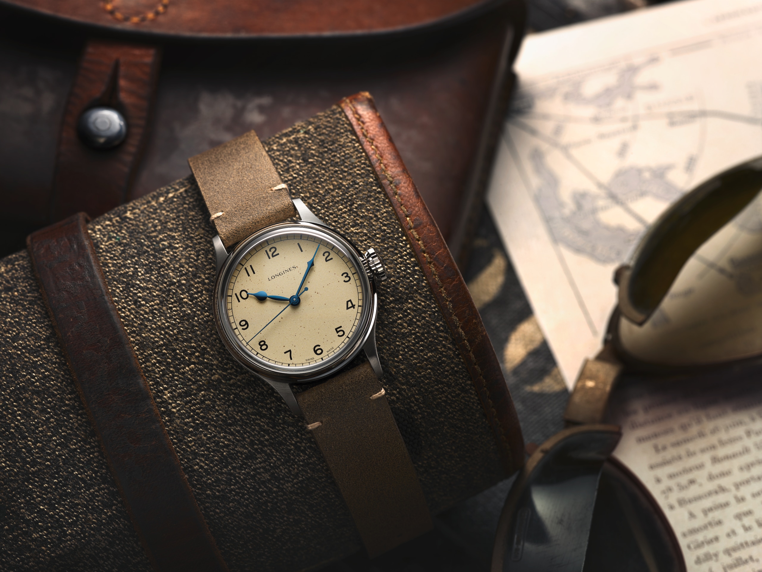 Longines HERITAGE MILITARY automático aço inoxidável Watch - L2.819.4.93.2