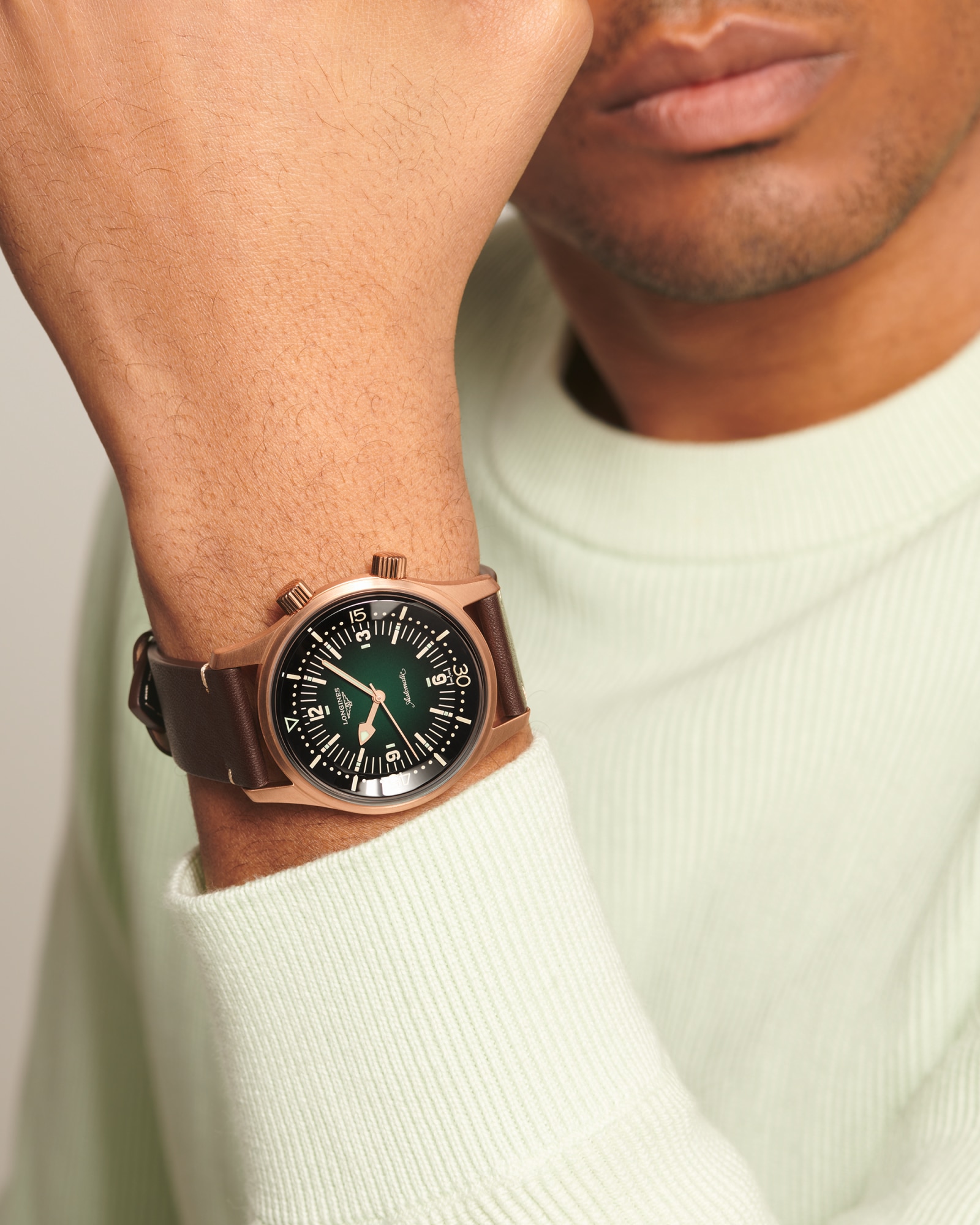 LONGINES LEGEND DIVER BRONZE | Ø 42.00 mm, Green | L3.774.1.50.2