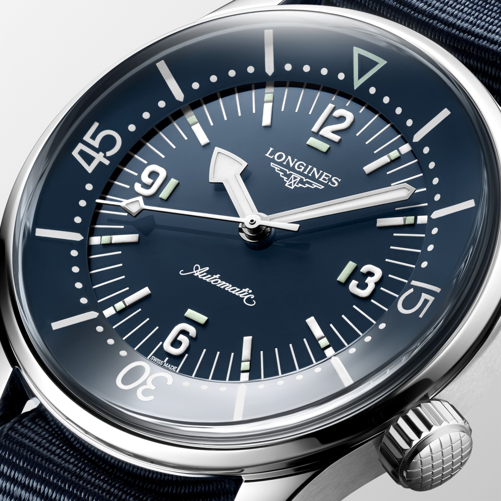 LONGINES LEGEND DIVER Automatic, Stainless Steel, Blue Lacquered