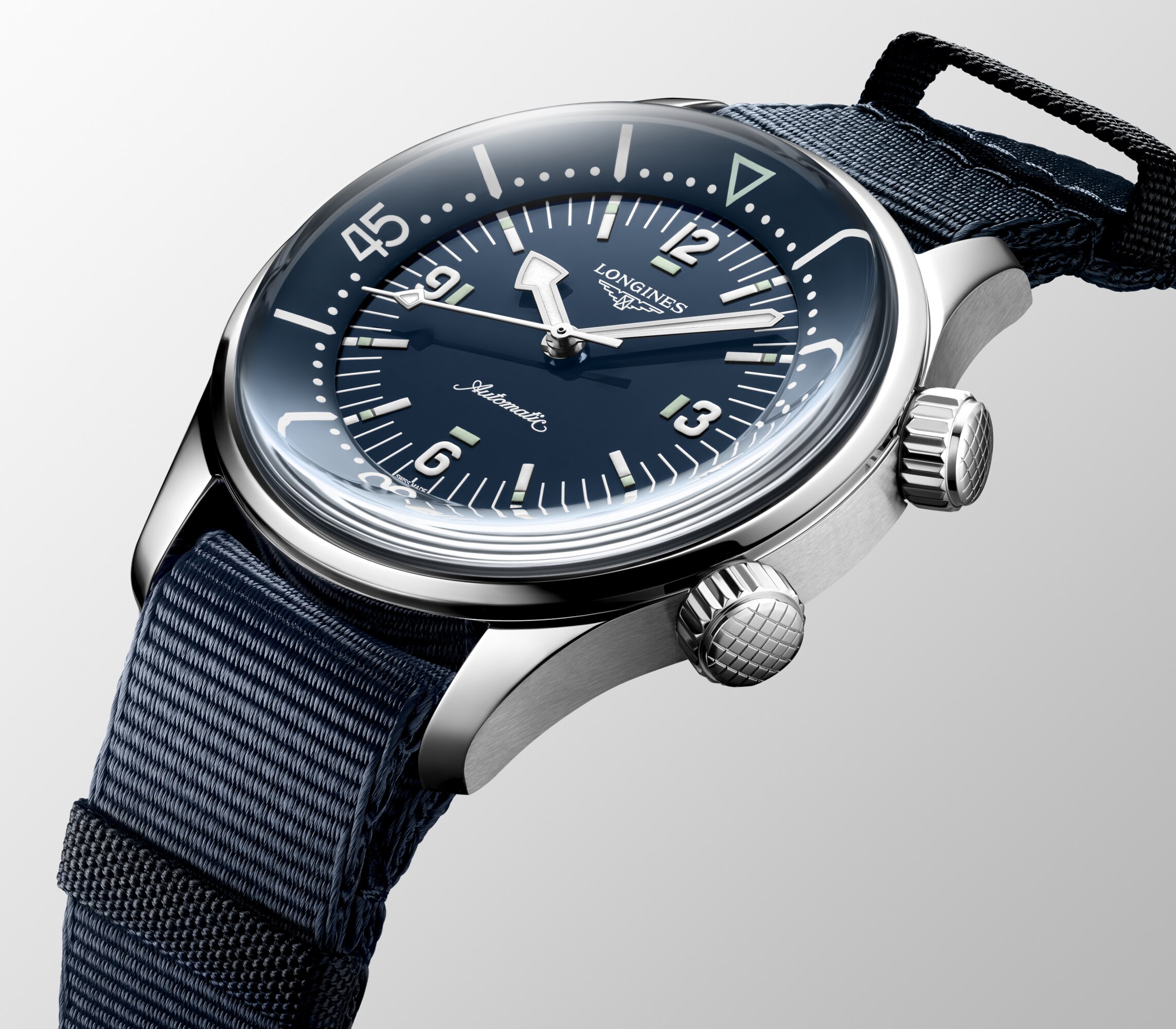Longines Legend Diver Automatic watch 39mm, Blue lacquered