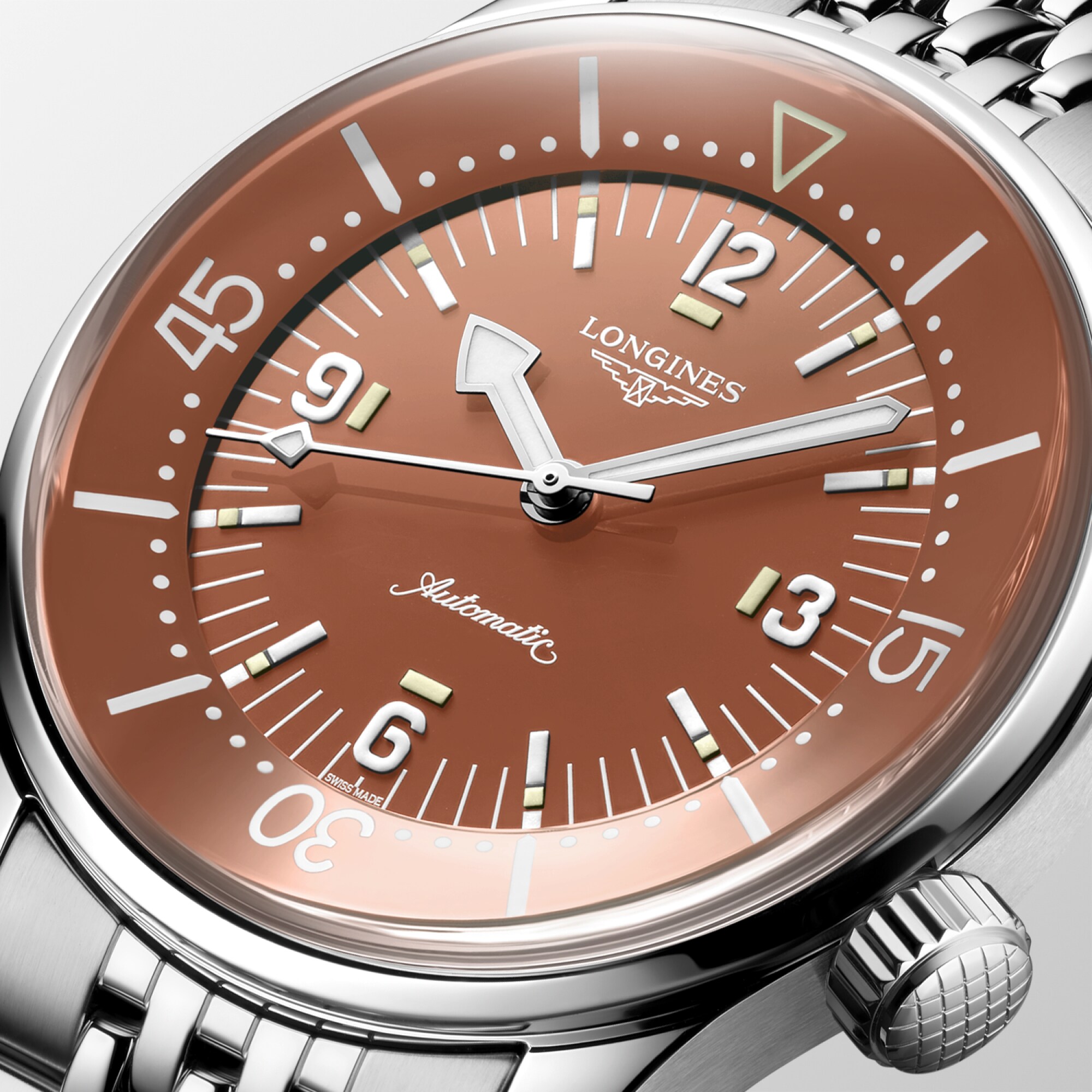時計 longines フラッグシップ クラシック 自動巻、ステンレススティール