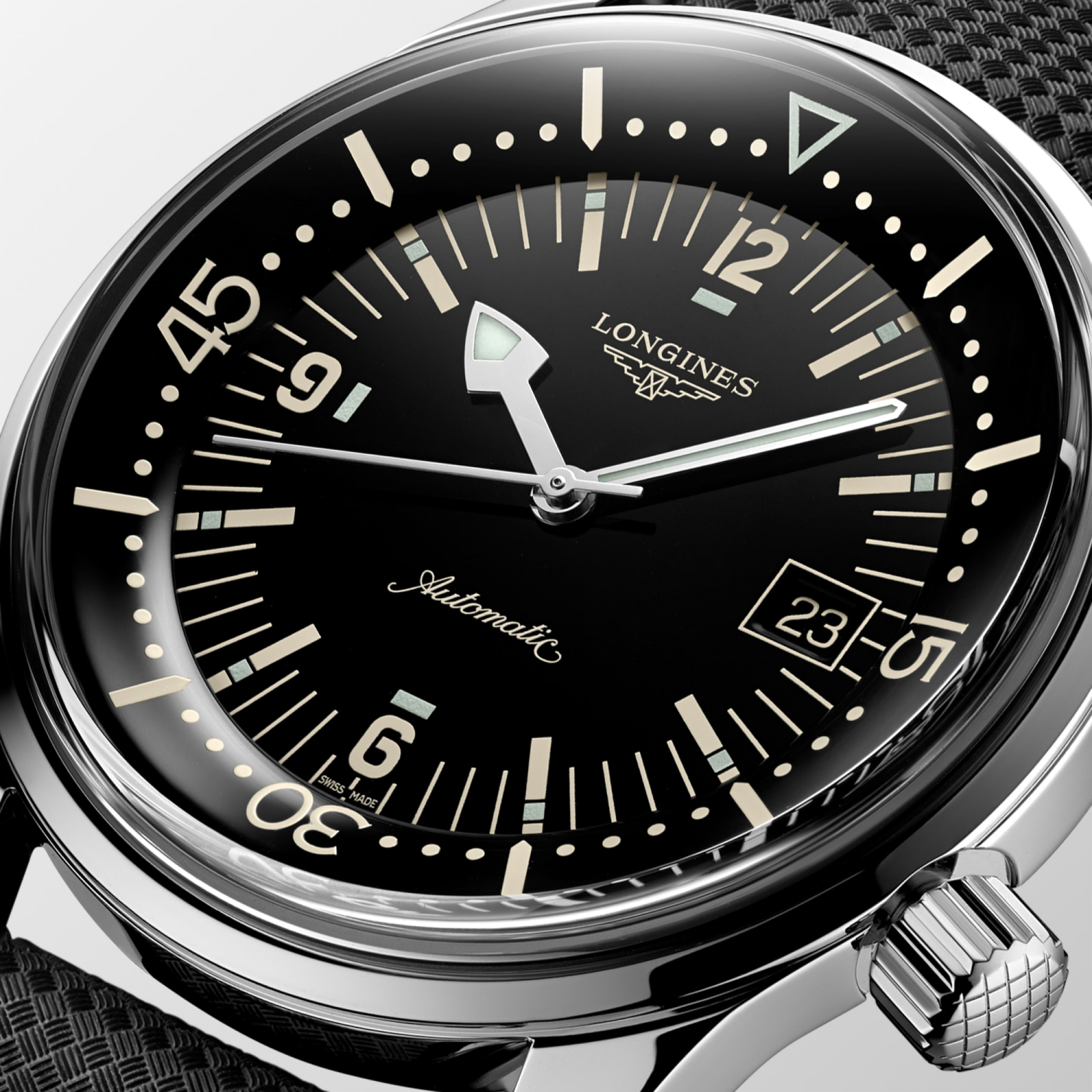 Longines LEGEND DIVER automático acero inoxidable Watch - L3.774.4.50.9