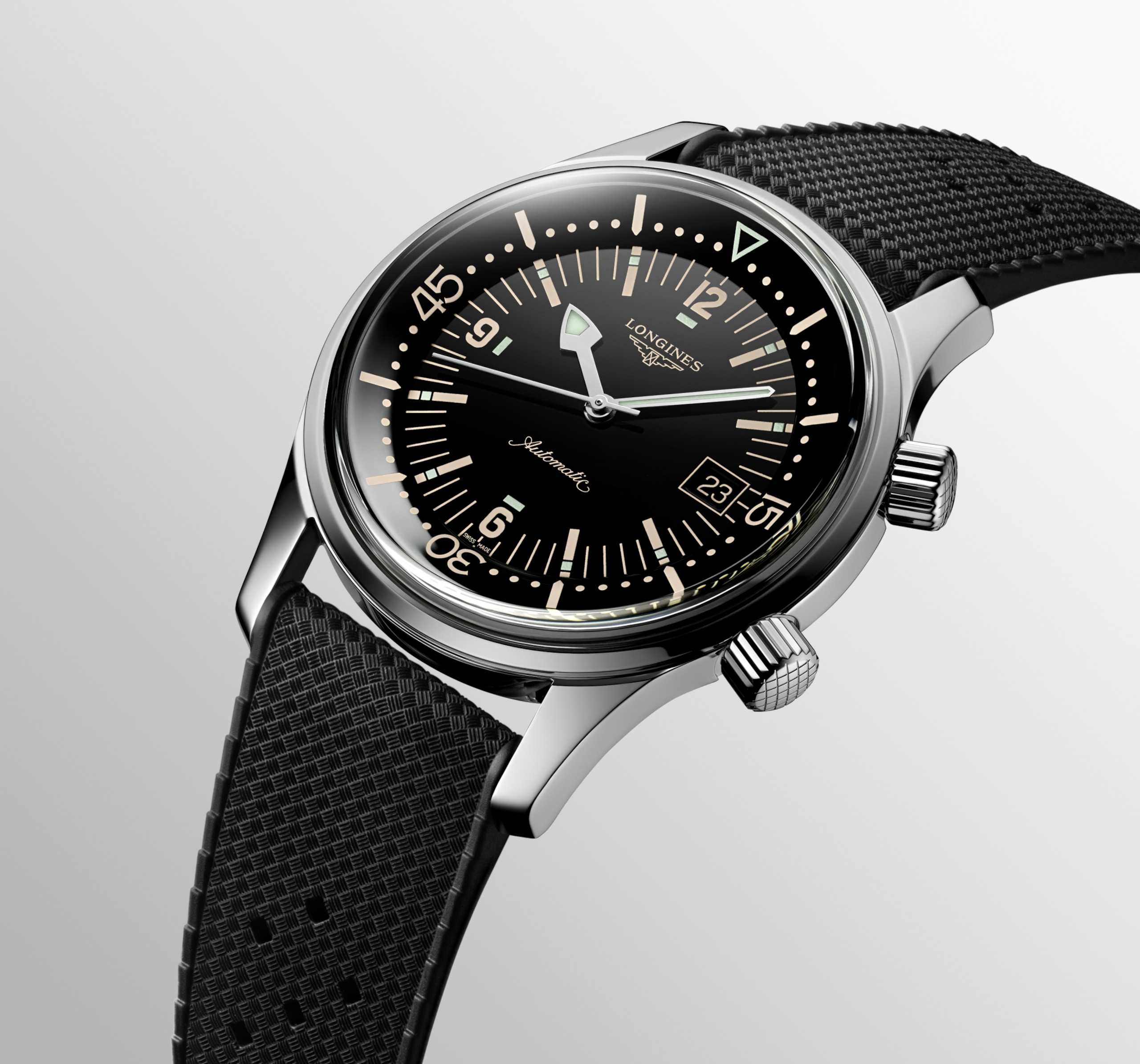 Longines LEGEND DIVER automático acero inoxidable Watch - L3.774.4.50.9
