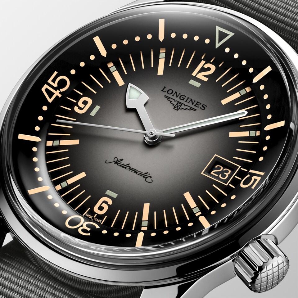 Longines Legend Diver 42mm Cadran Gris - L3.774.4.70.2