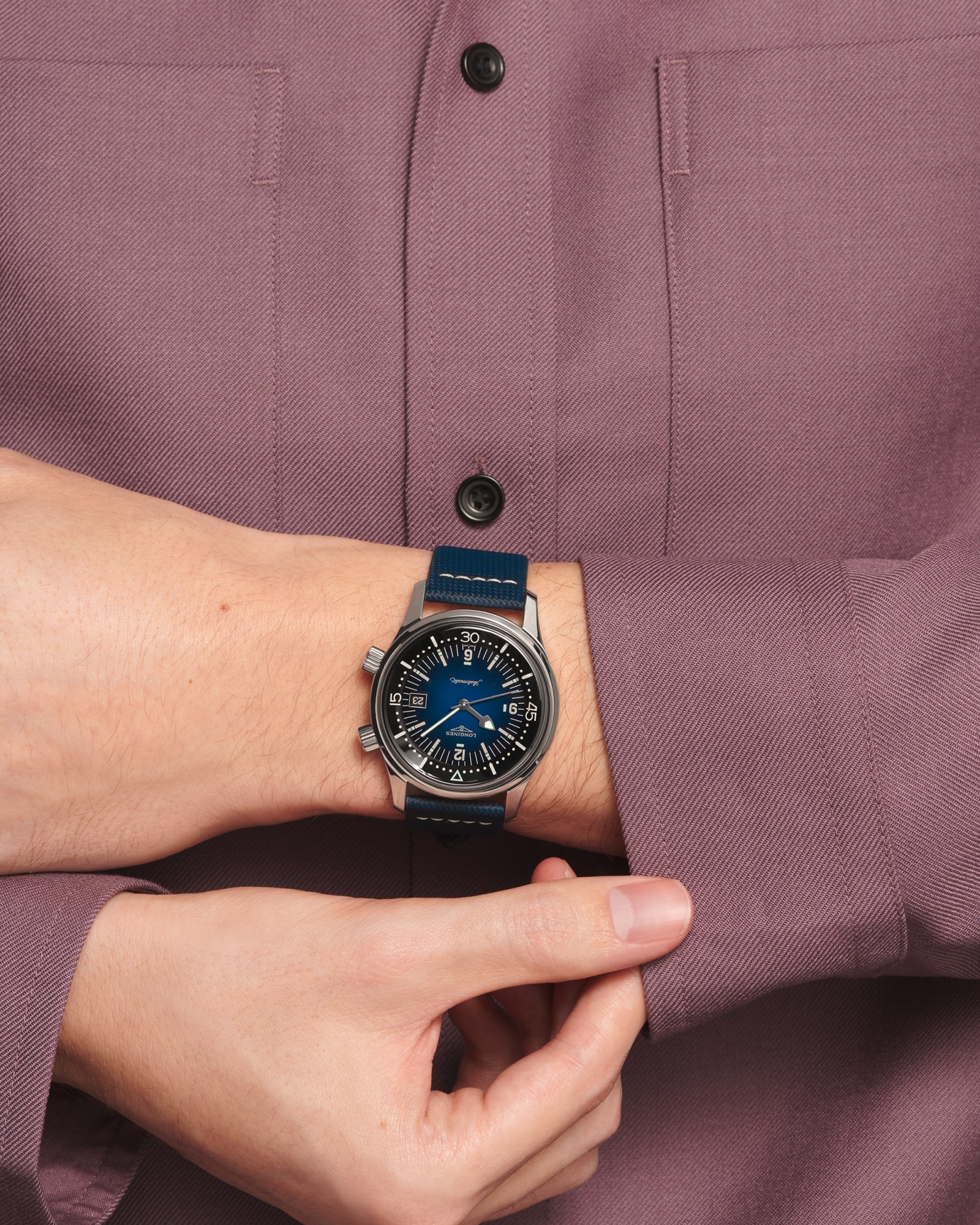 LONGINES Legend Diver Watch 42mm デイト有 Legend Diver, Orologio Automatico, 42 mm, Blu, L37744902