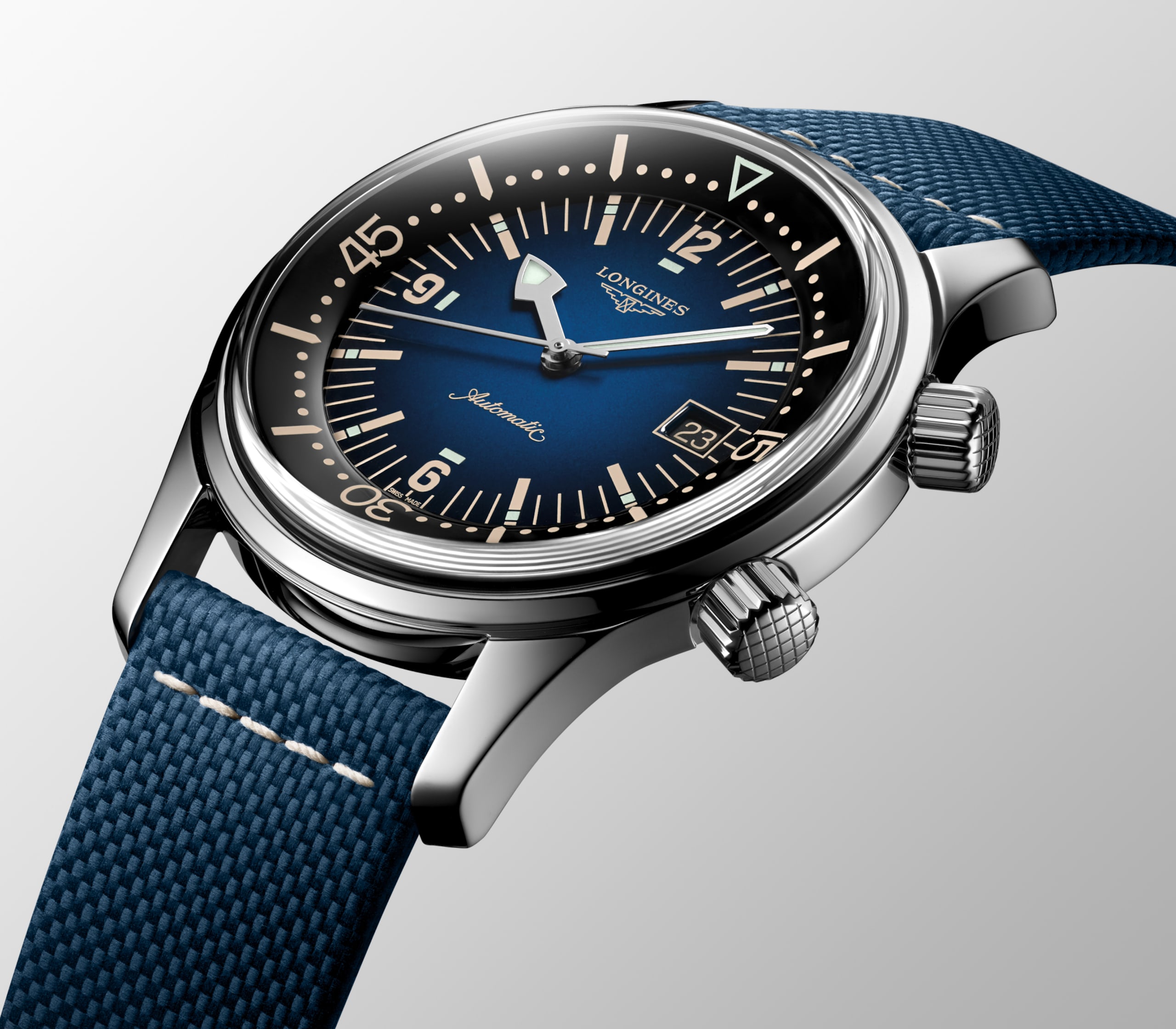Longines LEGEND DIVER automático aço inoxidável Watch - L3.774.4.90.2