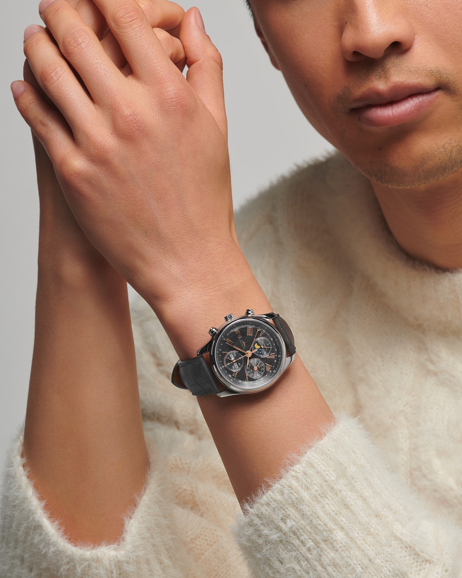 LONGINES MASTER COLLECTION CHRONO MOONPHASE Automatic, Stainless