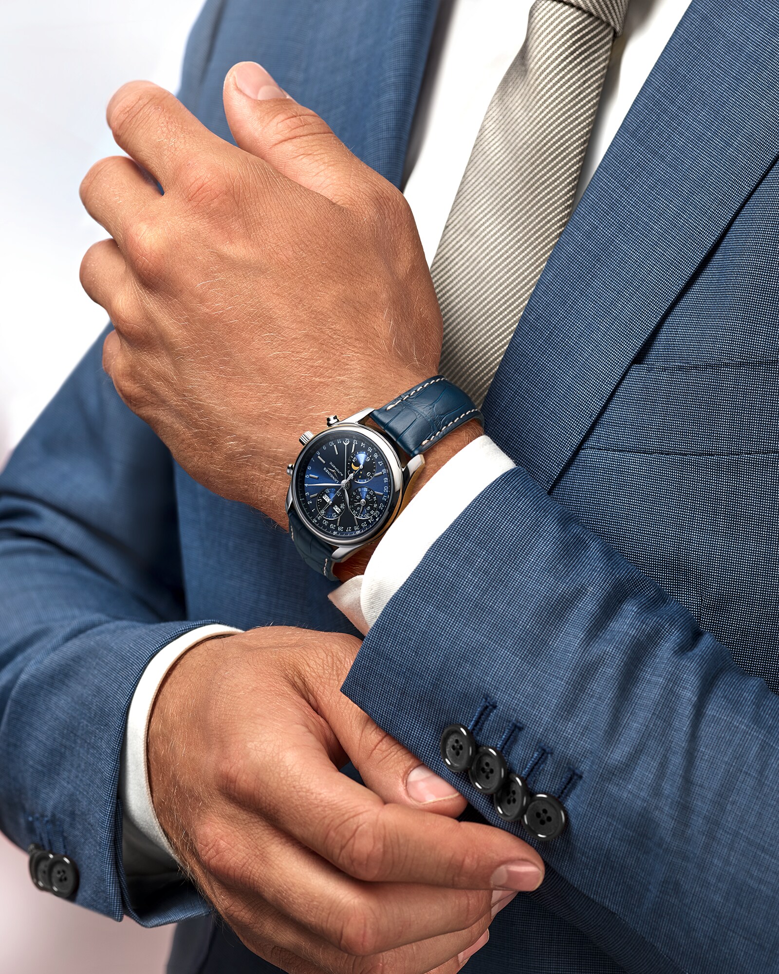 LONGINES MASTER COLLECTION CHRONO MOONPHASE 自動巻