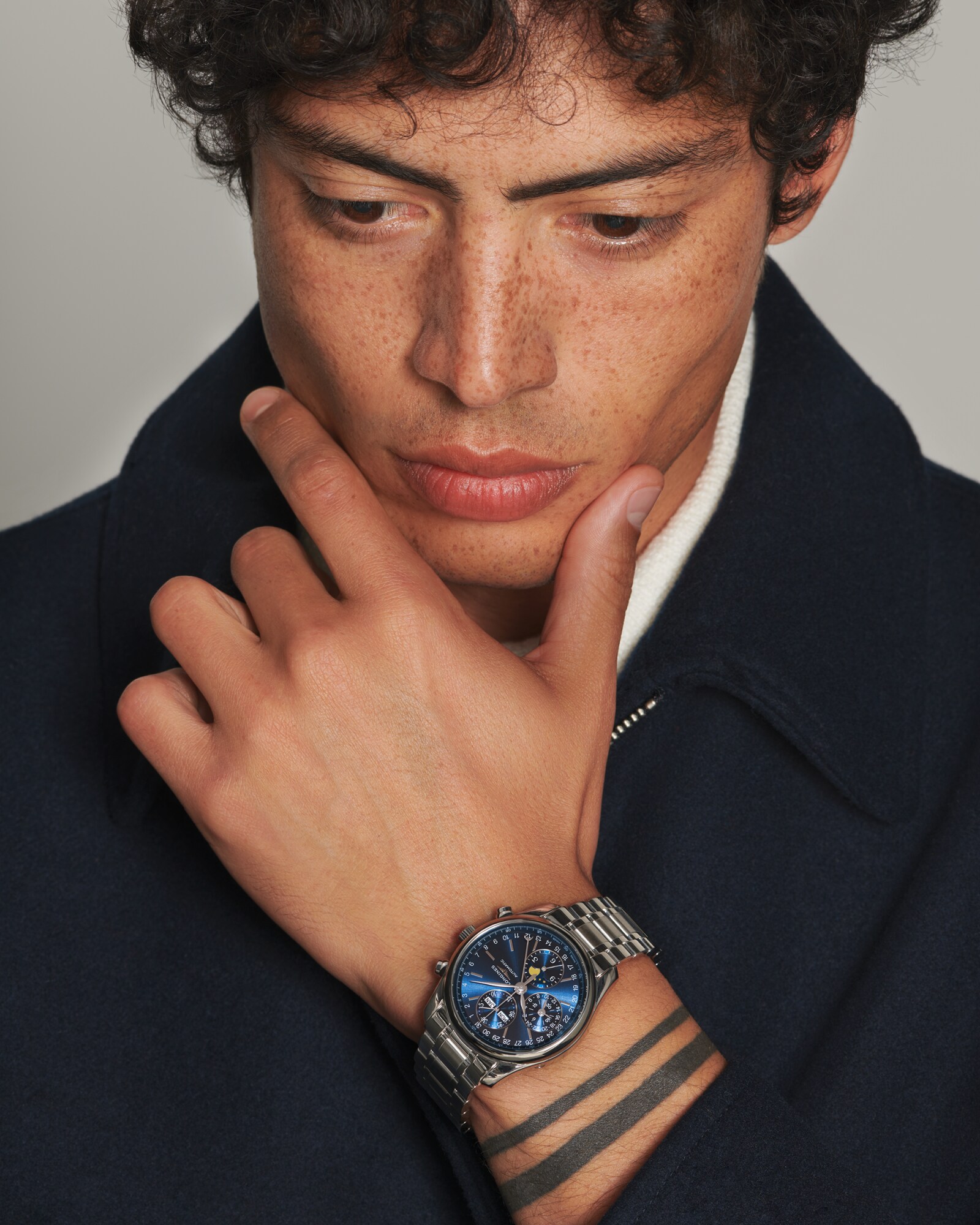 LONGINES MASTER COLLECTION CHRONO MOONPHASE 自動巻、ステンレス