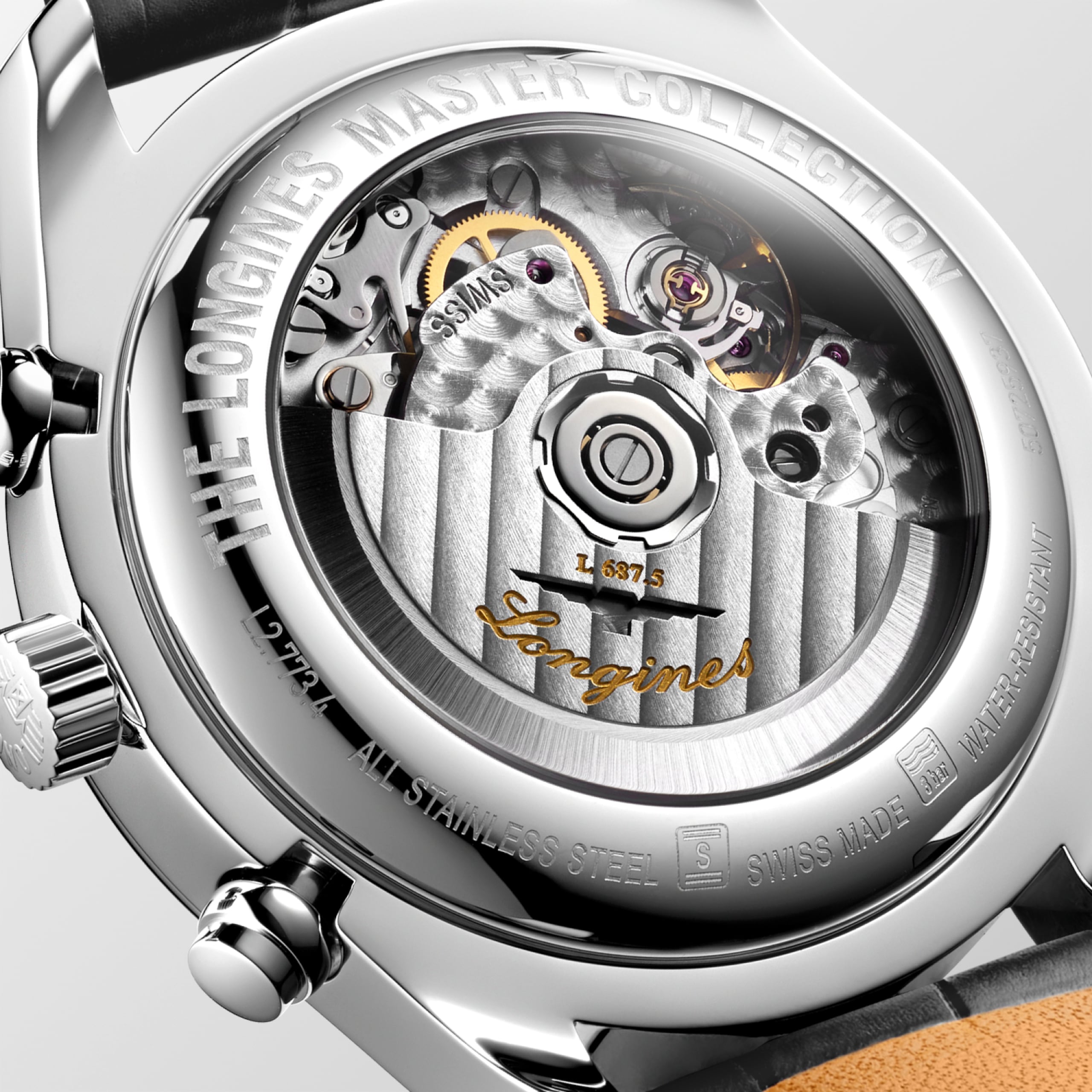 Longines MASTER COLLECTION CHRONO MOONPHASE 自動上鏈機械機芯 精鋼 Watch - L2.773.4.61.2