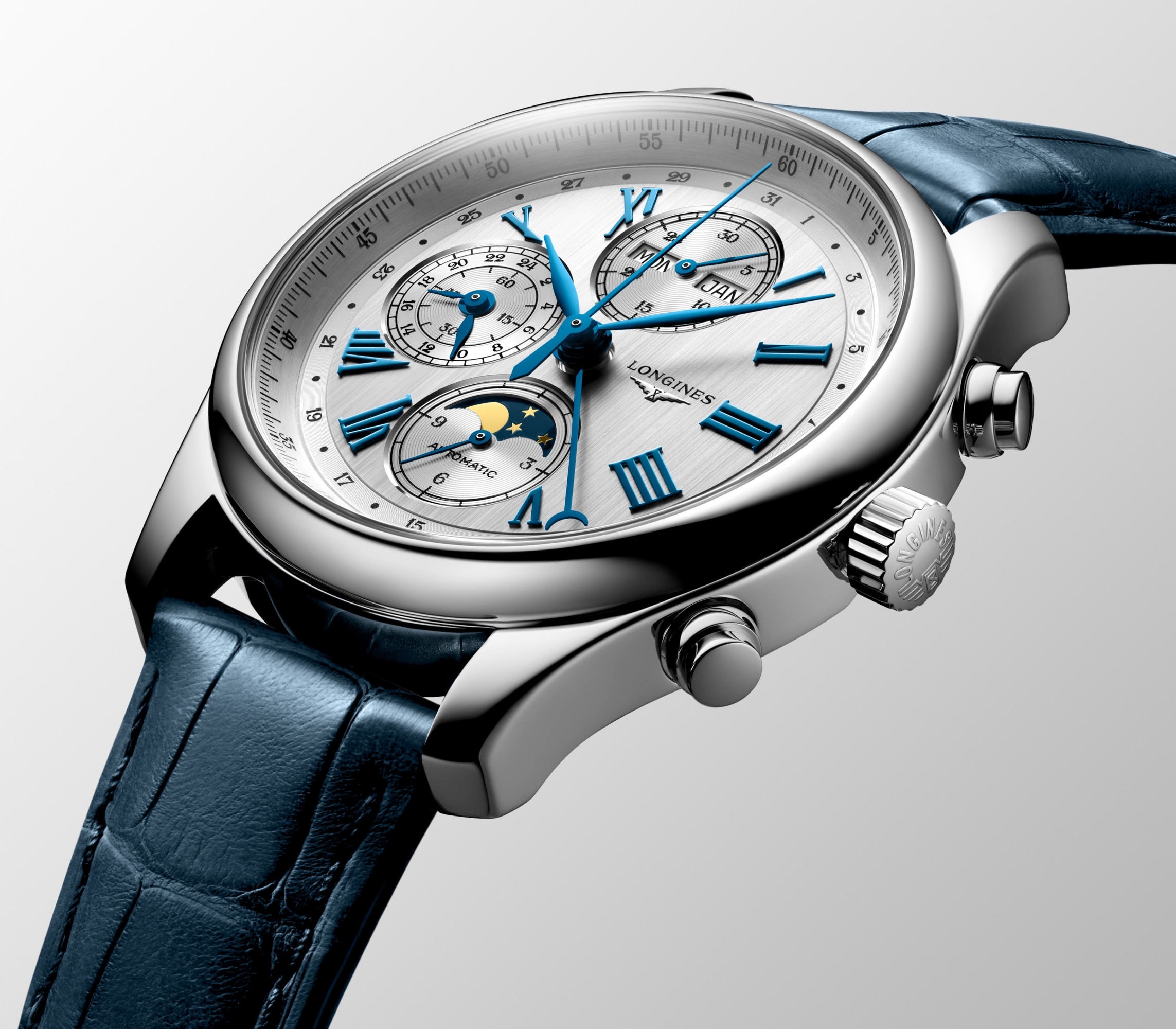 LONGINES MASTER COLLECTION CHRONO MOONPHASE | Ø 42.00 mm, Opaline