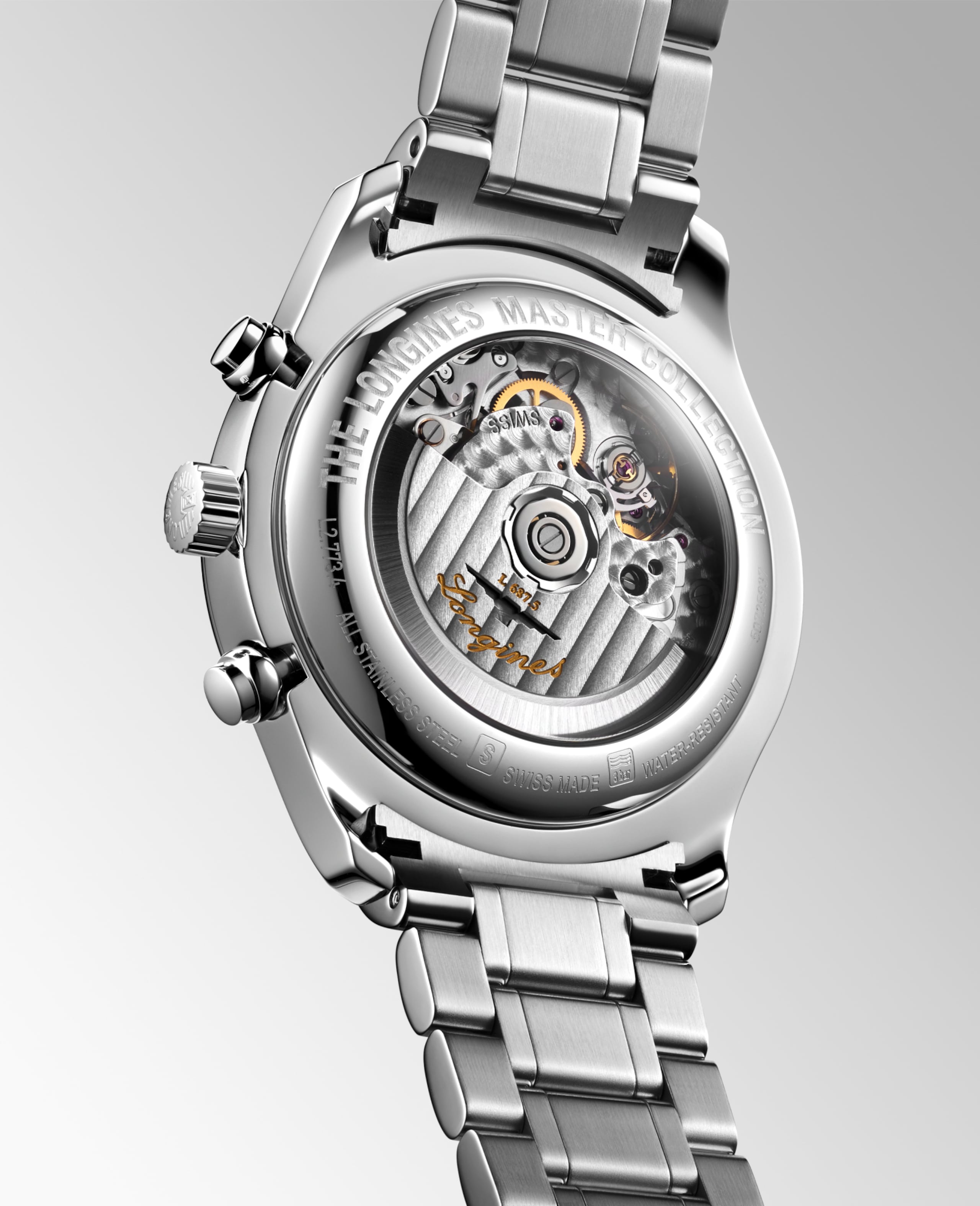 Longines MASTER COLLECTION CHRONO MOONPHASE 自動上鏈機械機芯 不鏽鋼 Watch - L2.773.4.78.6