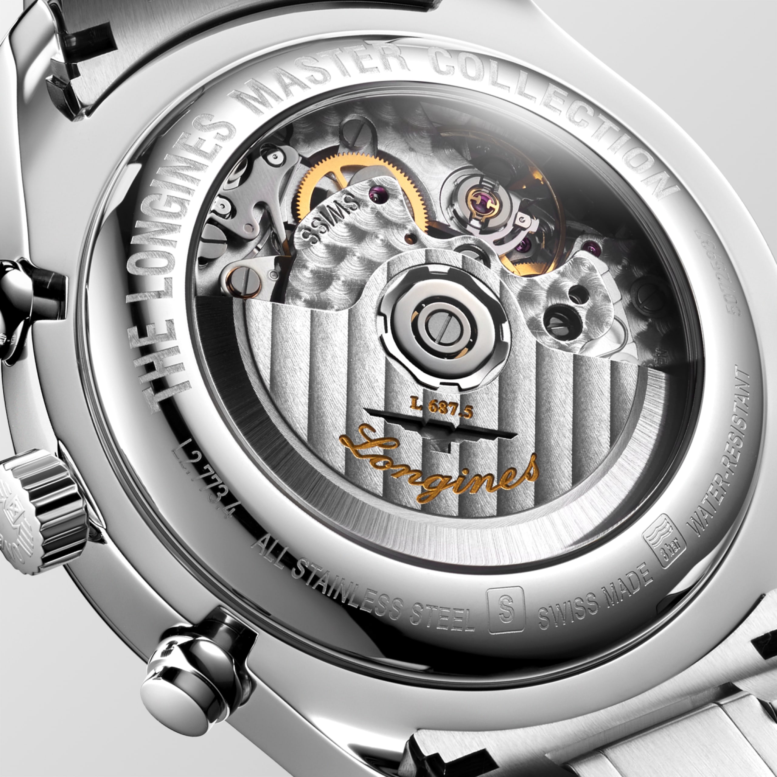 Longines MASTER COLLECTION CHRONO MOONPHASE 自動上鏈機械機芯 不鏽鋼 Watch - L2.773.4.78.6