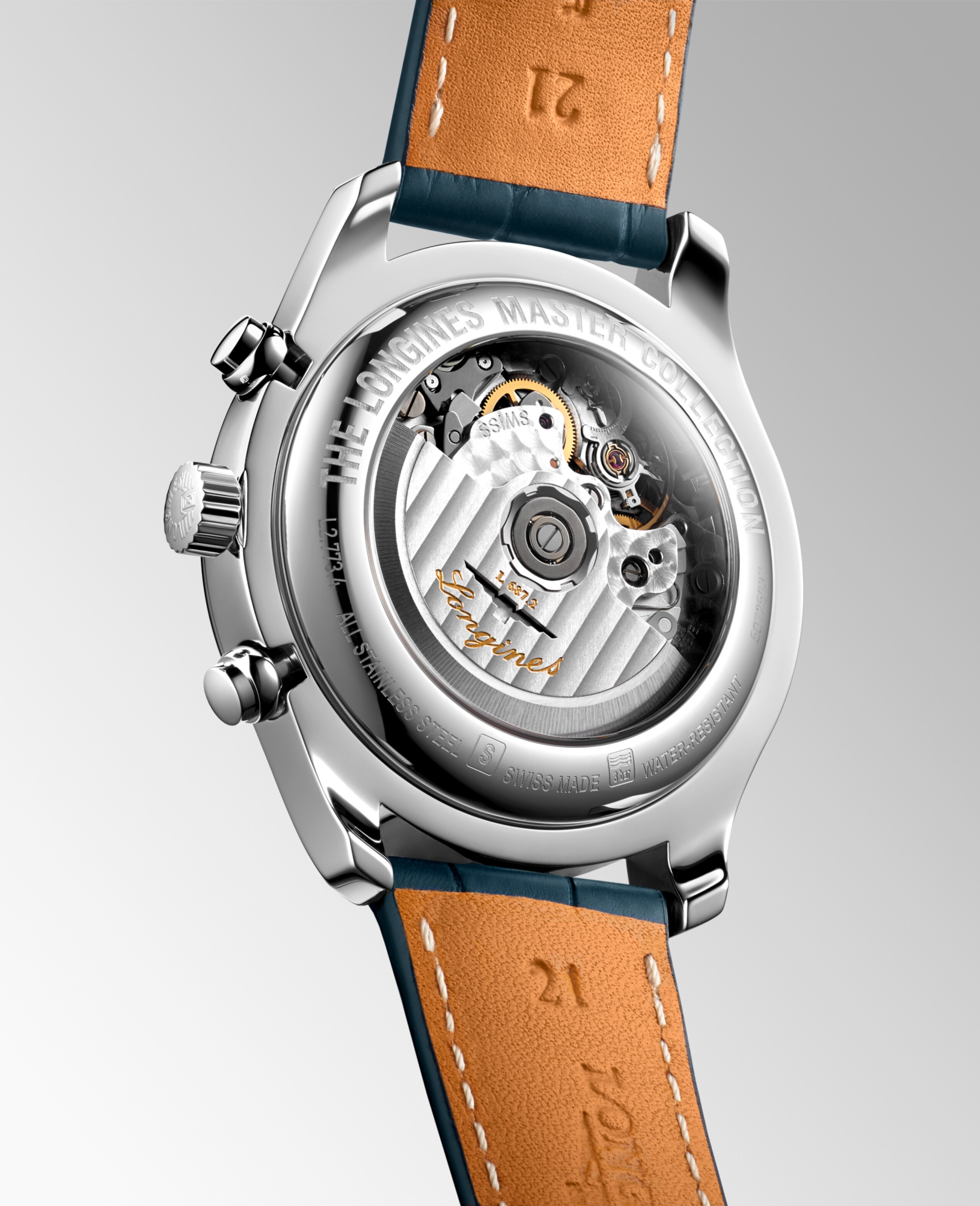 Longines MASTER COLLECTION CHRONO MOONPHASE Αυτόματο Ανοξείδωτο ατσάλι Watch - L2.773.4.92.0