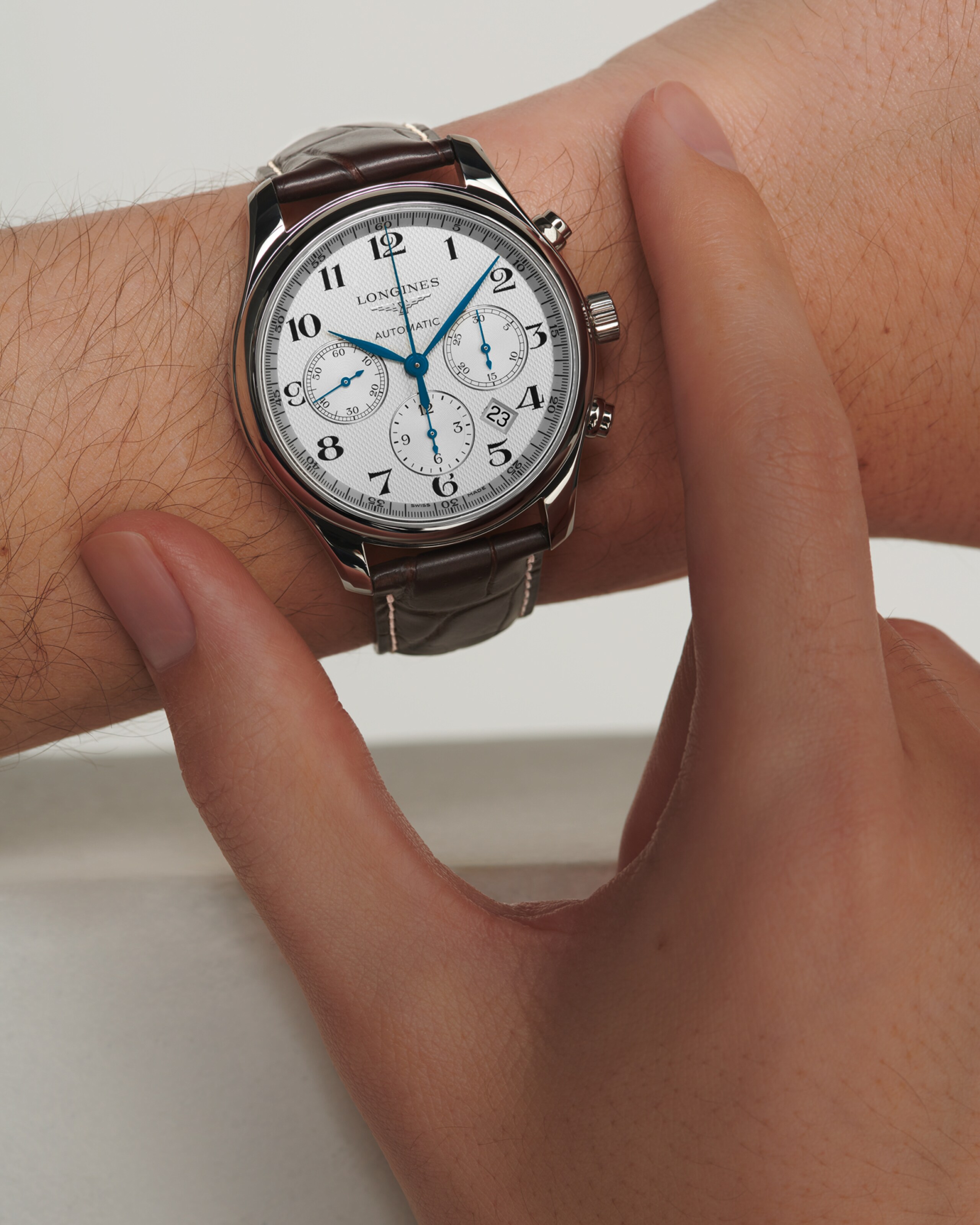 Longines MASTER COLLECTION CHRONOGRAPH automatic stainless steel Watch - L2.759.4.78.3
