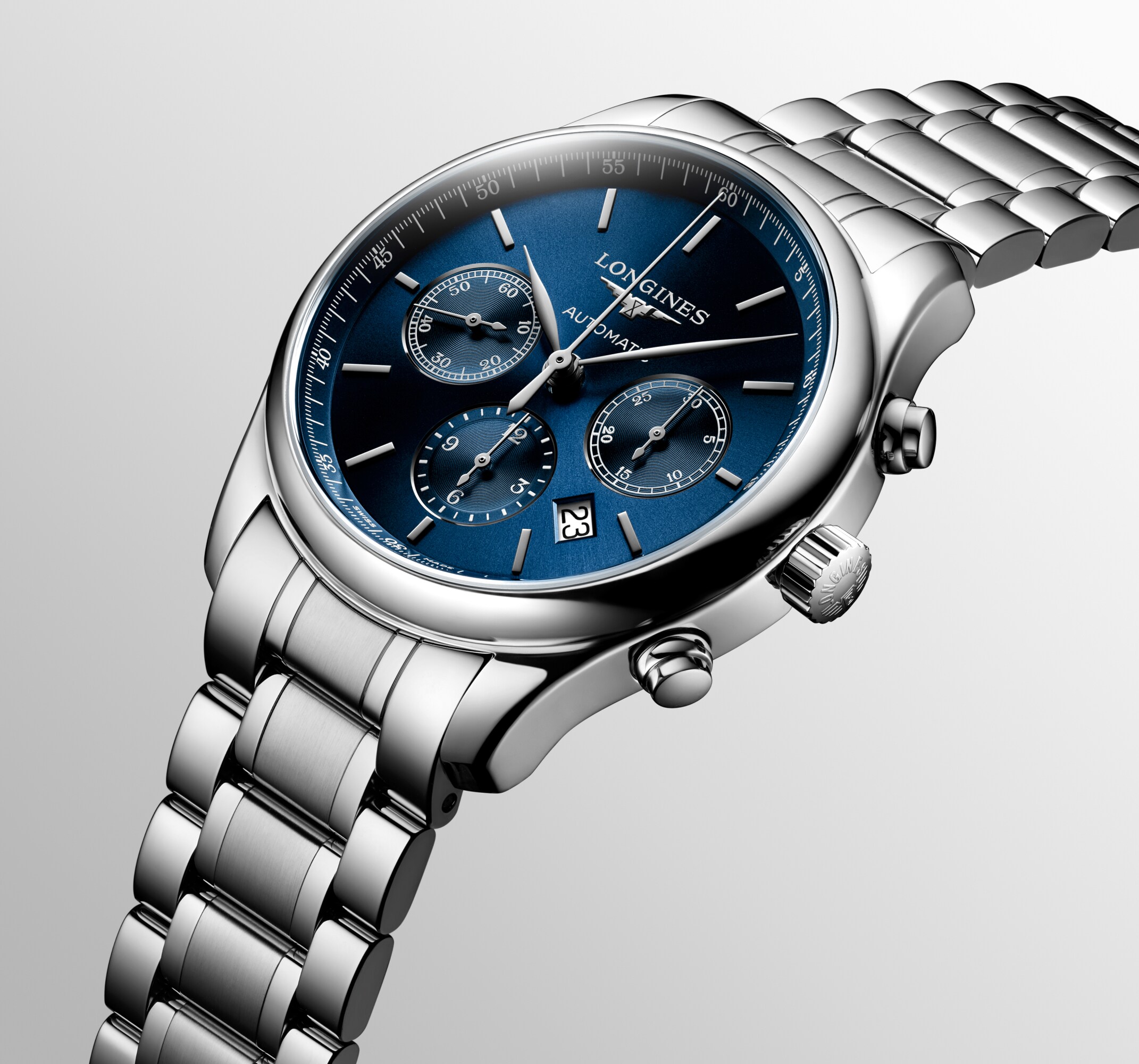 LONGINES MASTER COLLECTION CHRONOGRAPH 自動巻、ステンレス