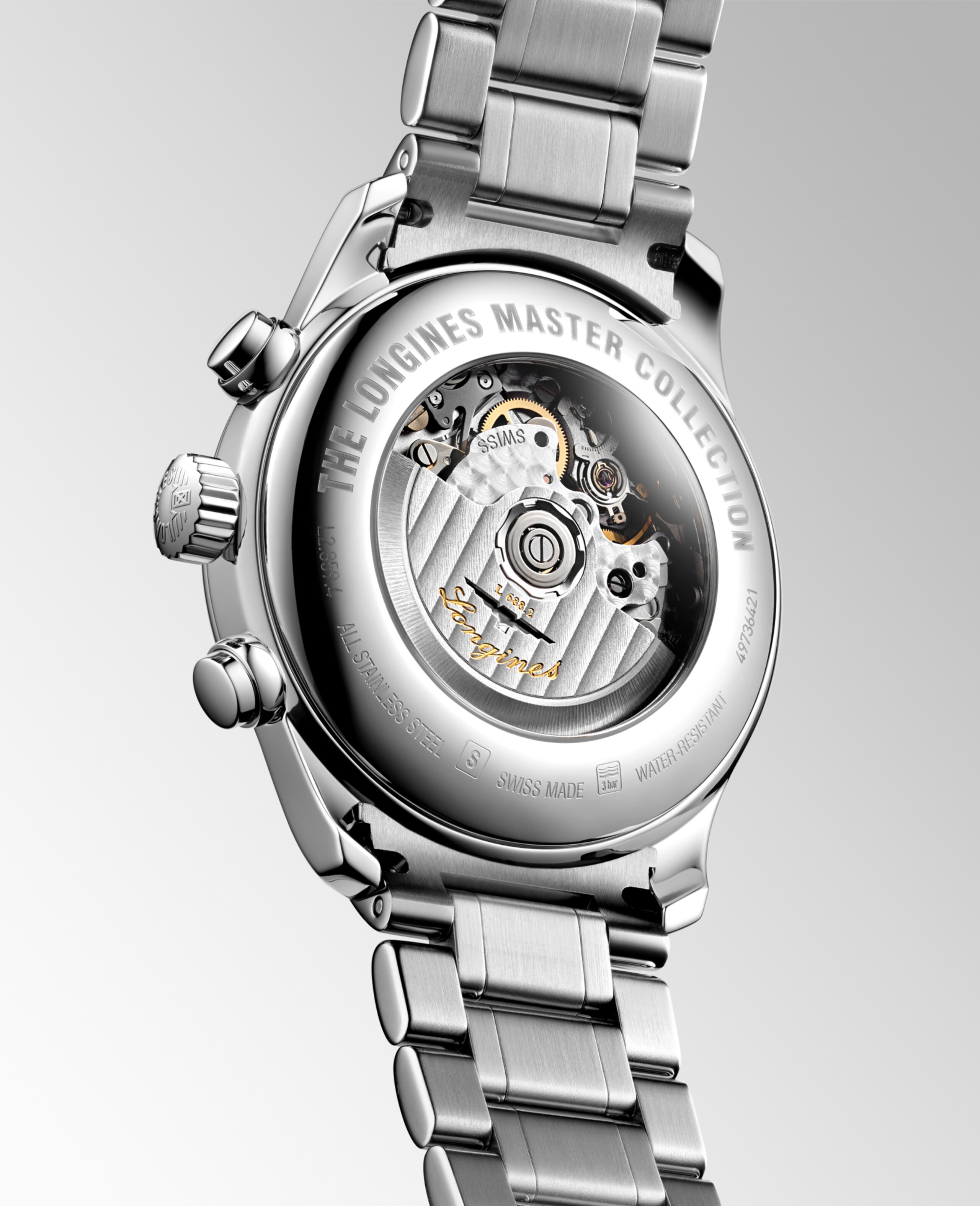 Longines MASTER COLLECTION CHRONOGRAPH automatic stainless steel Watch - L2.859.4.78.6