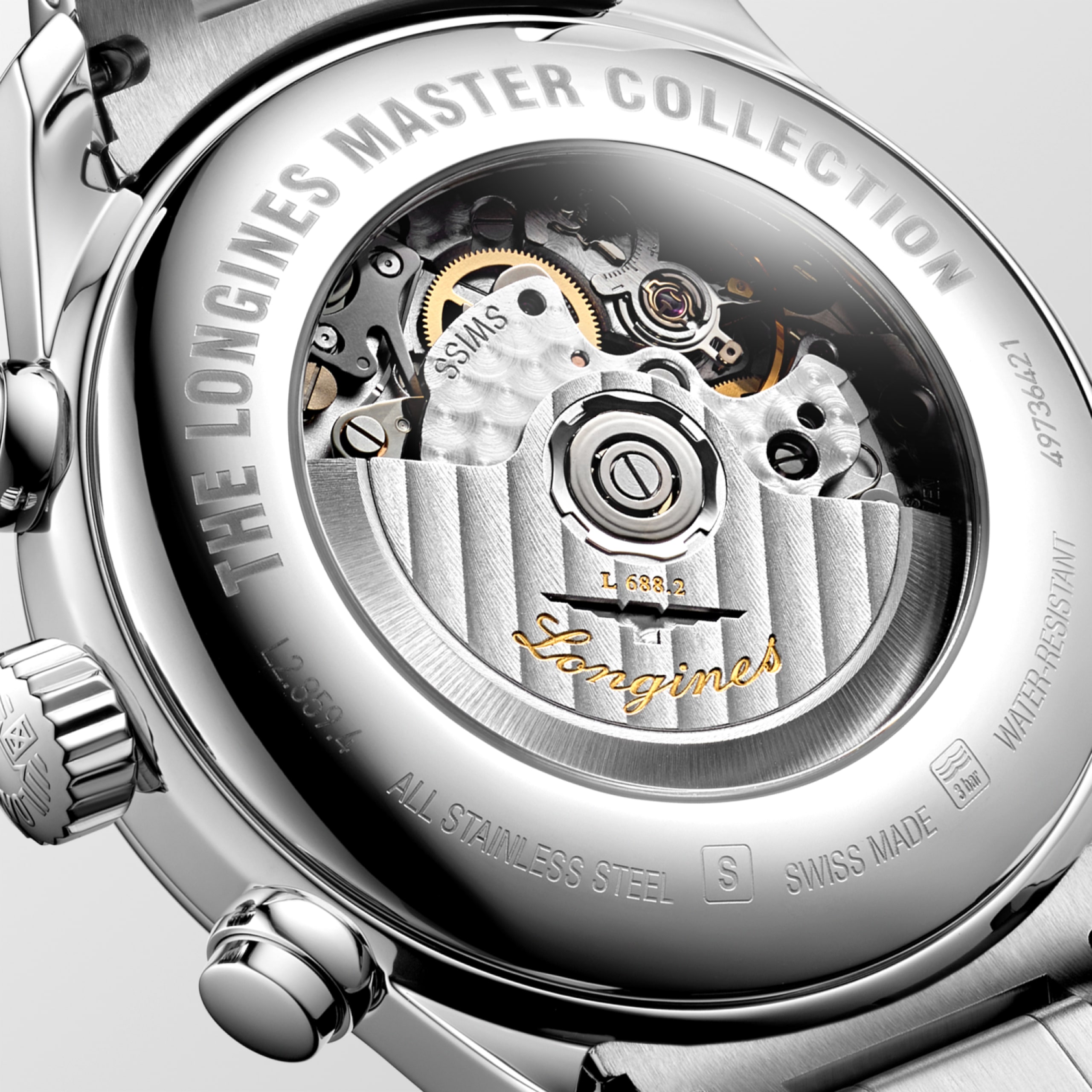 Longines MASTER COLLECTION CHRONOGRAPH automatic stainless steel Watch - L2.859.4.78.6