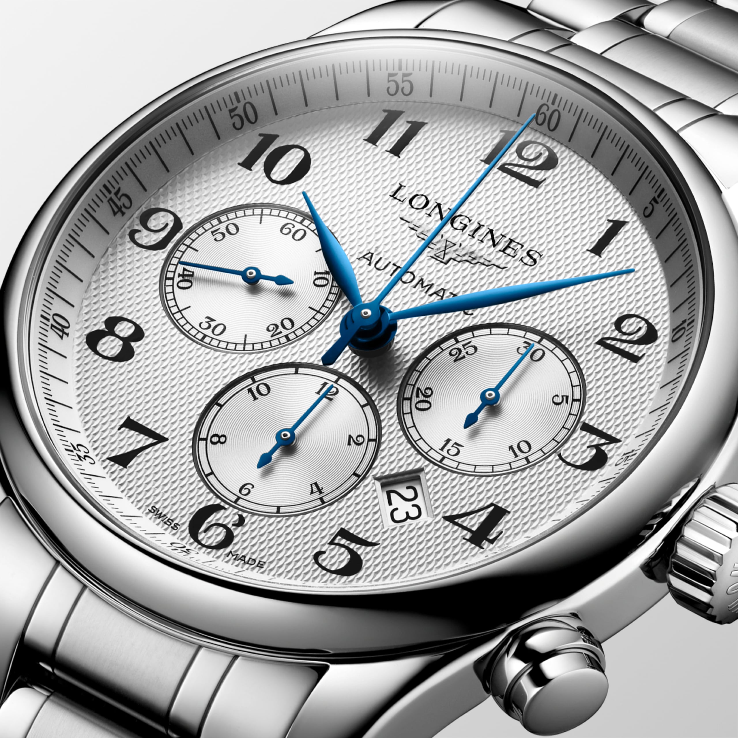 Longines MASTER COLLECTION CHRONOGRAPH automatic stainless steel Watch - L2.859.4.78.6
