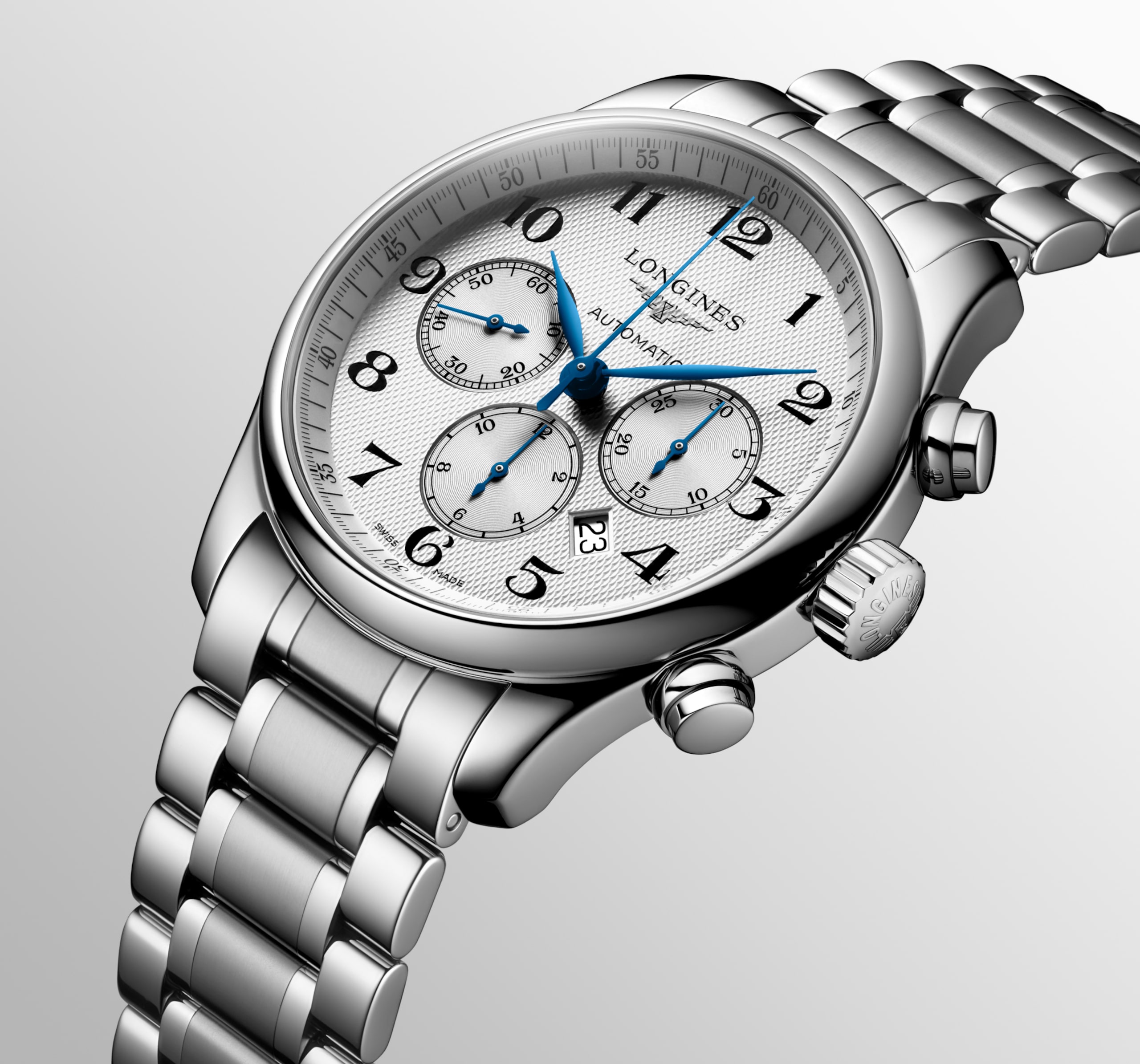 Longines MASTER COLLECTION CHRONOGRAPH automatic stainless steel Watch - L2.859.4.78.6