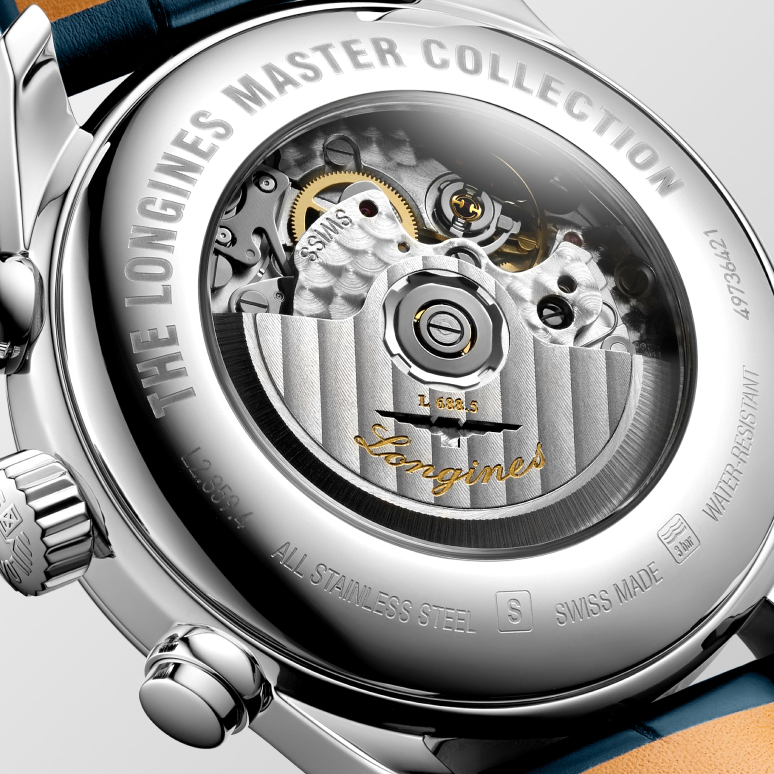 Longines MASTER COLLECTION CHRONOGRAPH automatic stainless steel Watch - L2.859.4.92.0