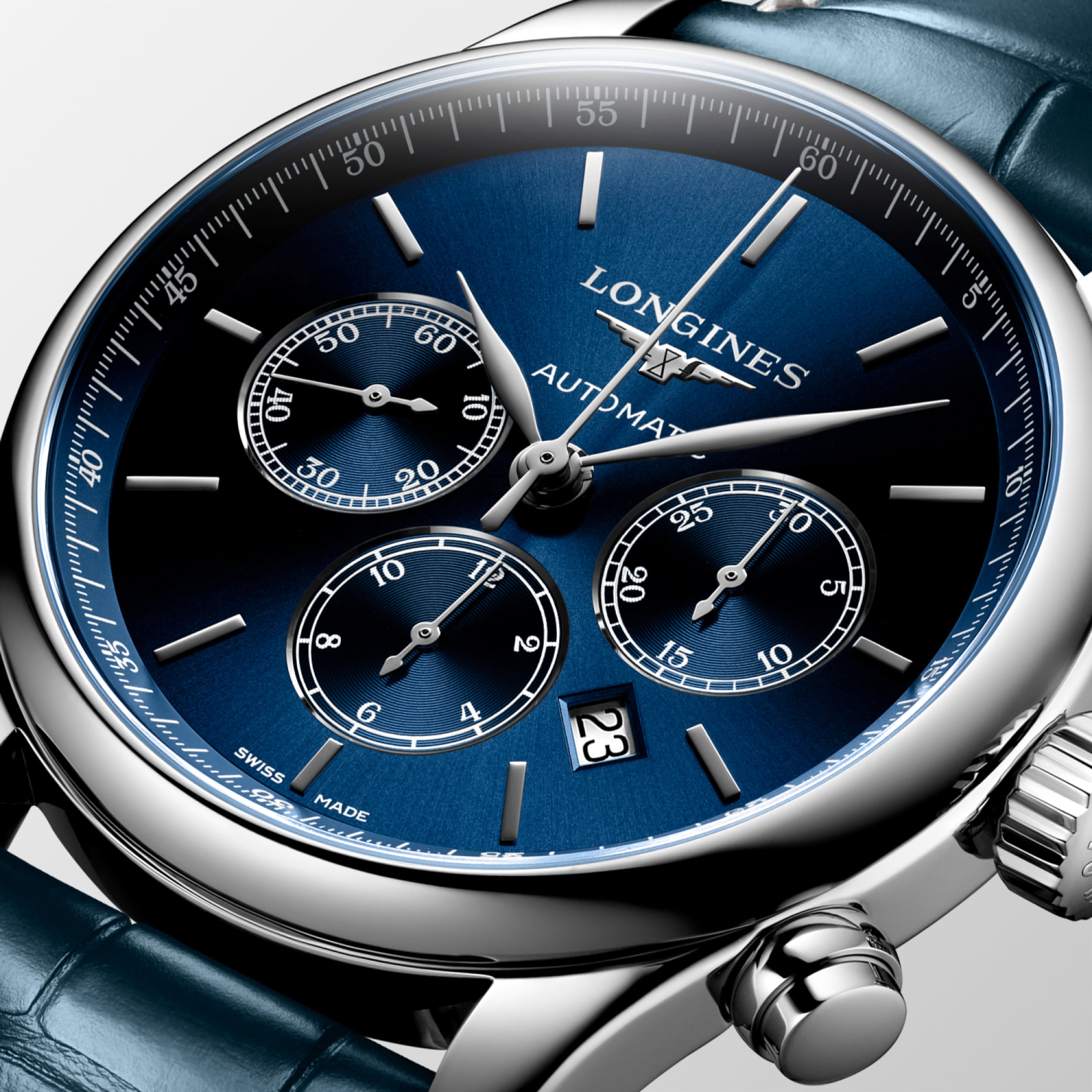 Longines MASTER COLLECTION CHRONOGRAPH automatic stainless steel Watch - L2.859.4.92.0