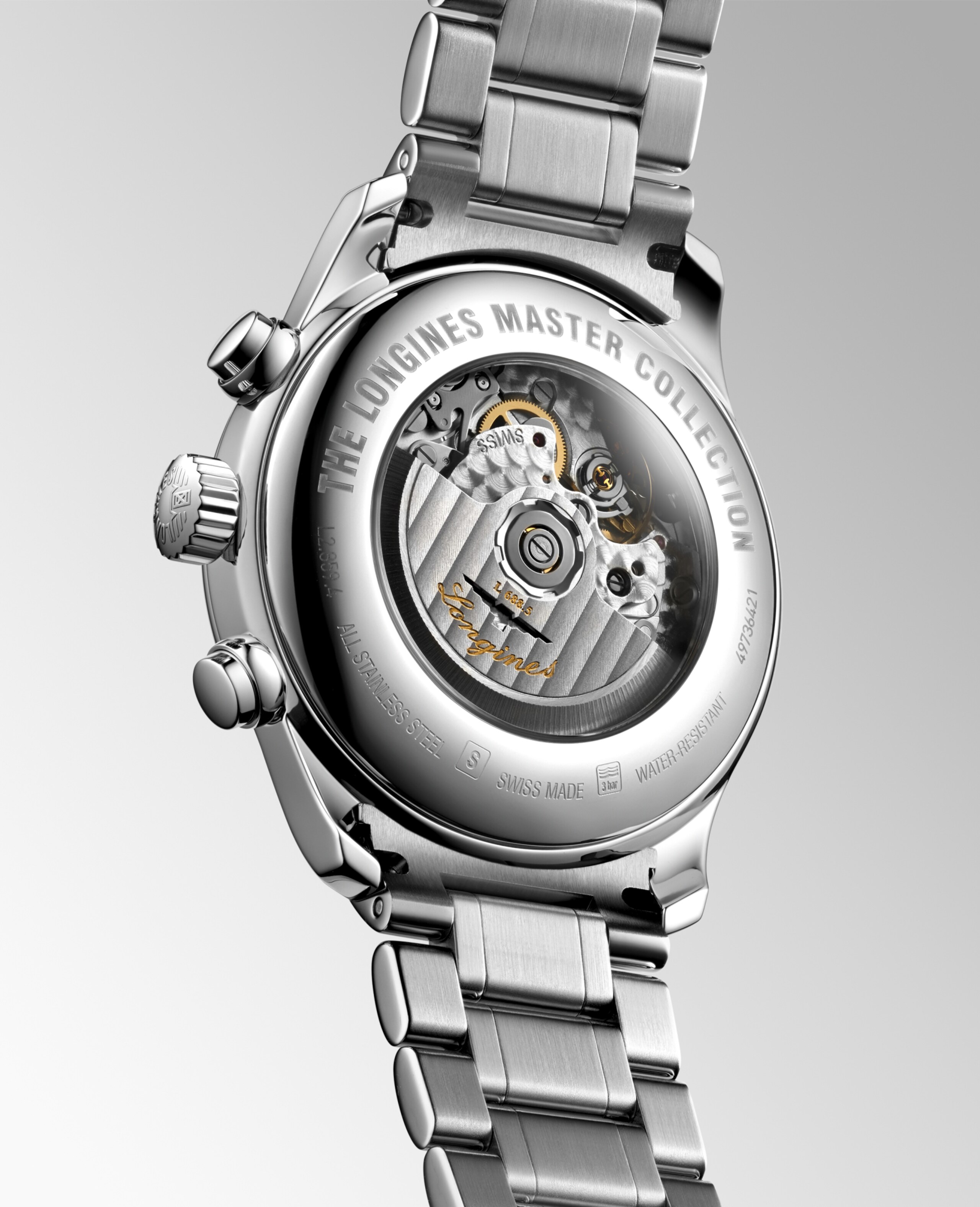 Longines MASTER COLLECTION CHRONOGRAPH automatic stainless steel Watch - L2.859.4.92.6