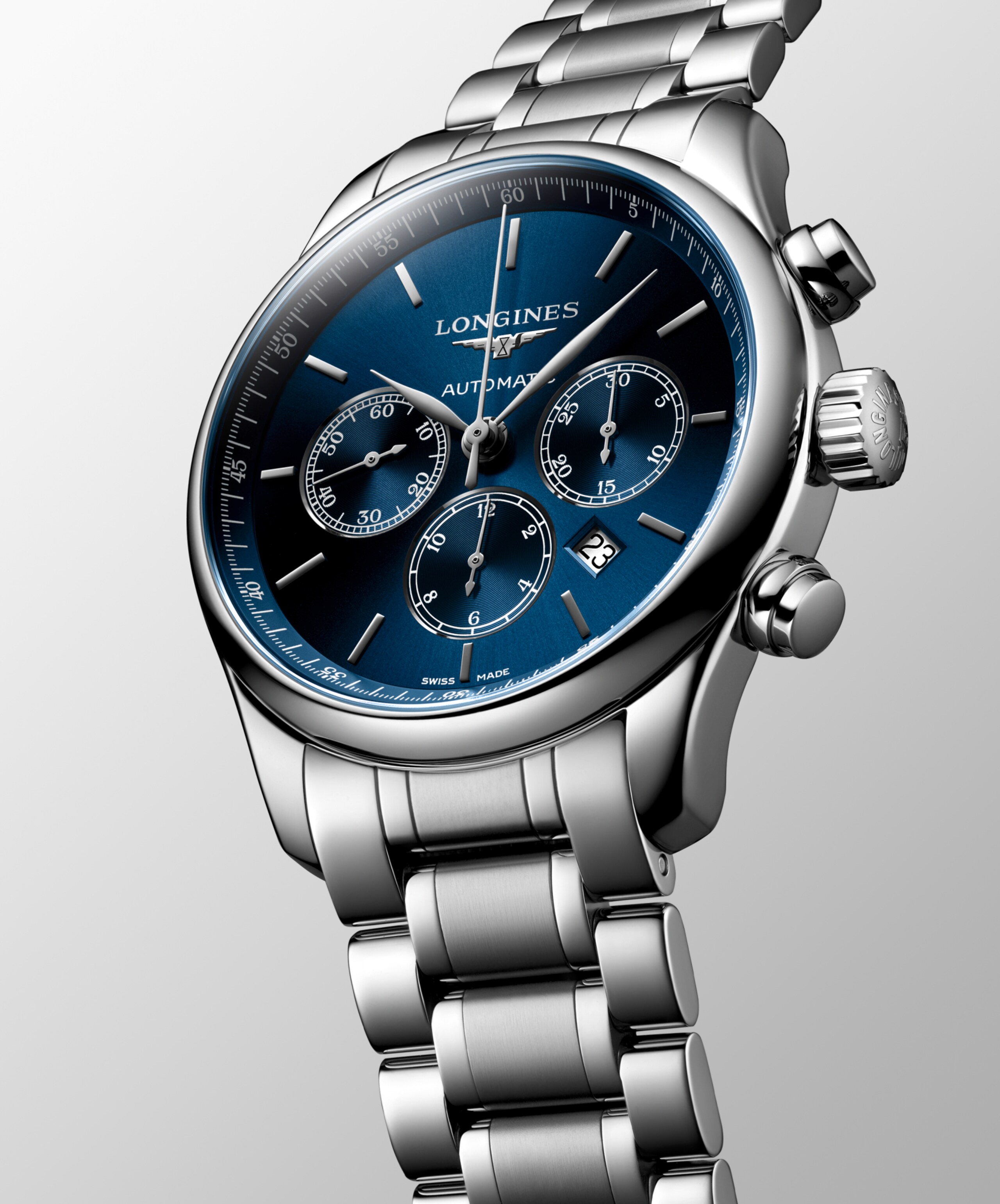 Longines MASTER COLLECTION CHRONOGRAPH automatic stainless steel Watch - L2.859.4.92.6