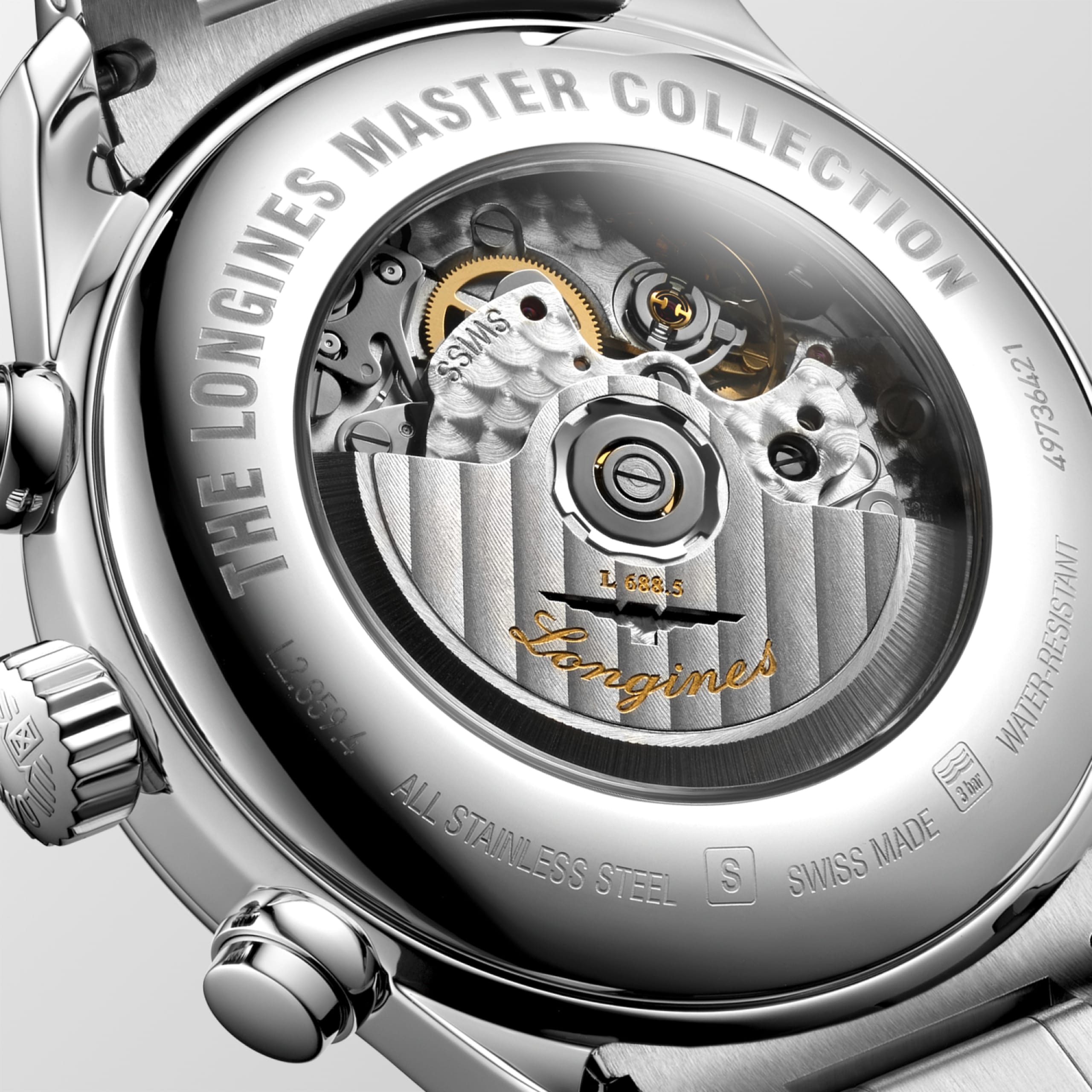 Longines MASTER COLLECTION CHRONOGRAPH automatic stainless steel Watch - L2.859.4.92.6
