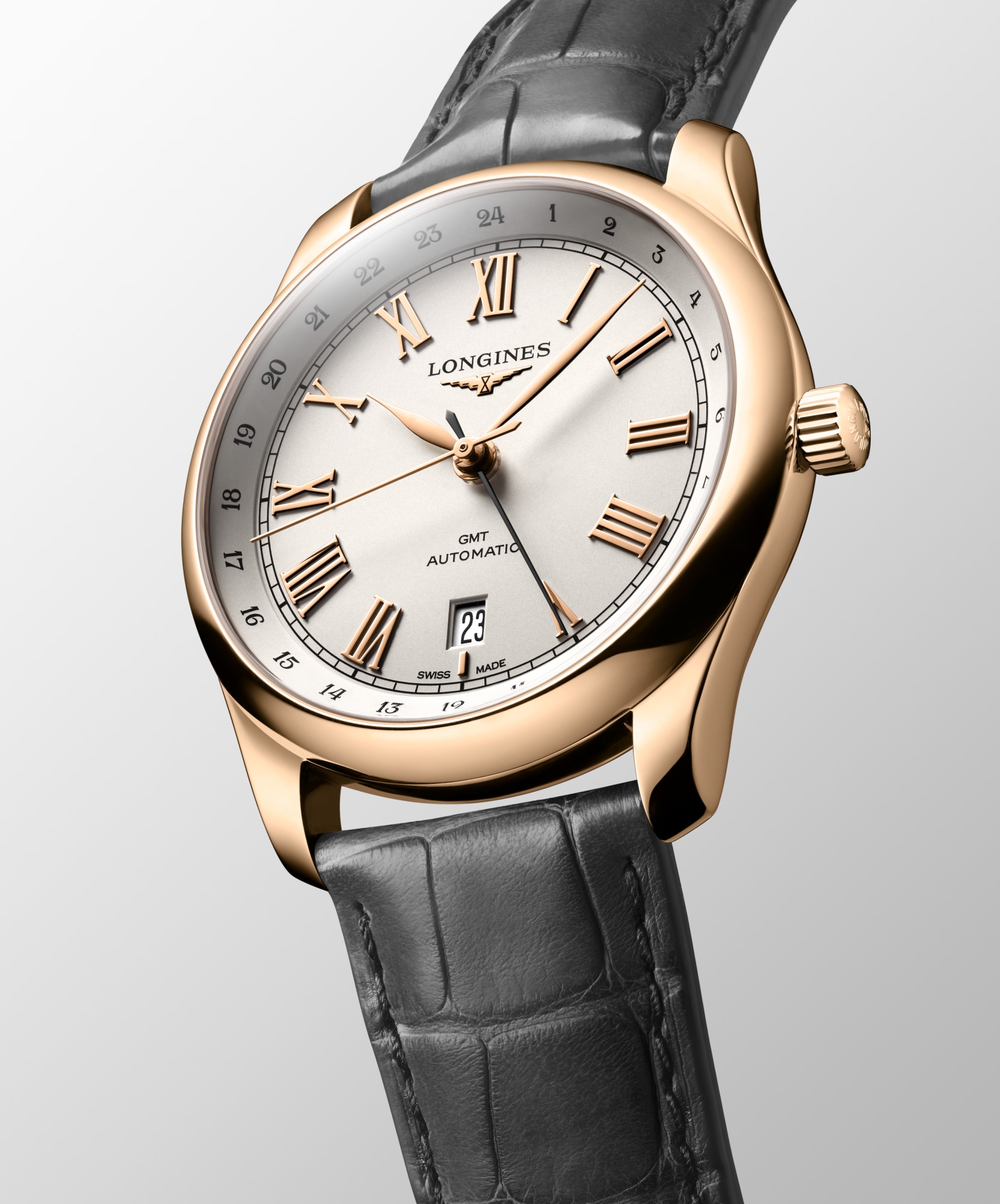 LONGINES MASTER COLLECTION GMT Automatic, Rose Gold 18 Carats