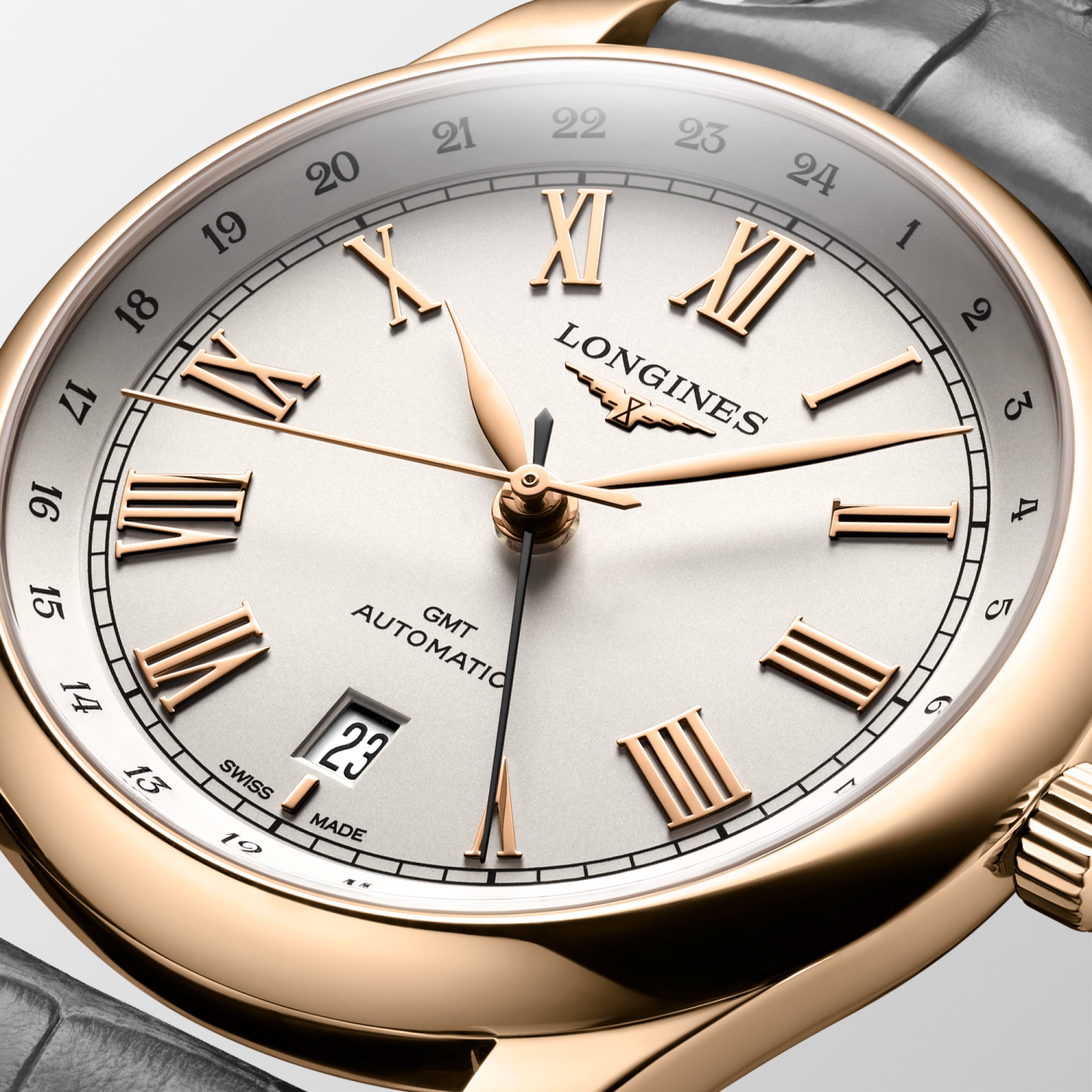 LONGINES MASTER COLLECTION GMT Automatic, Rose Gold 18 Carats