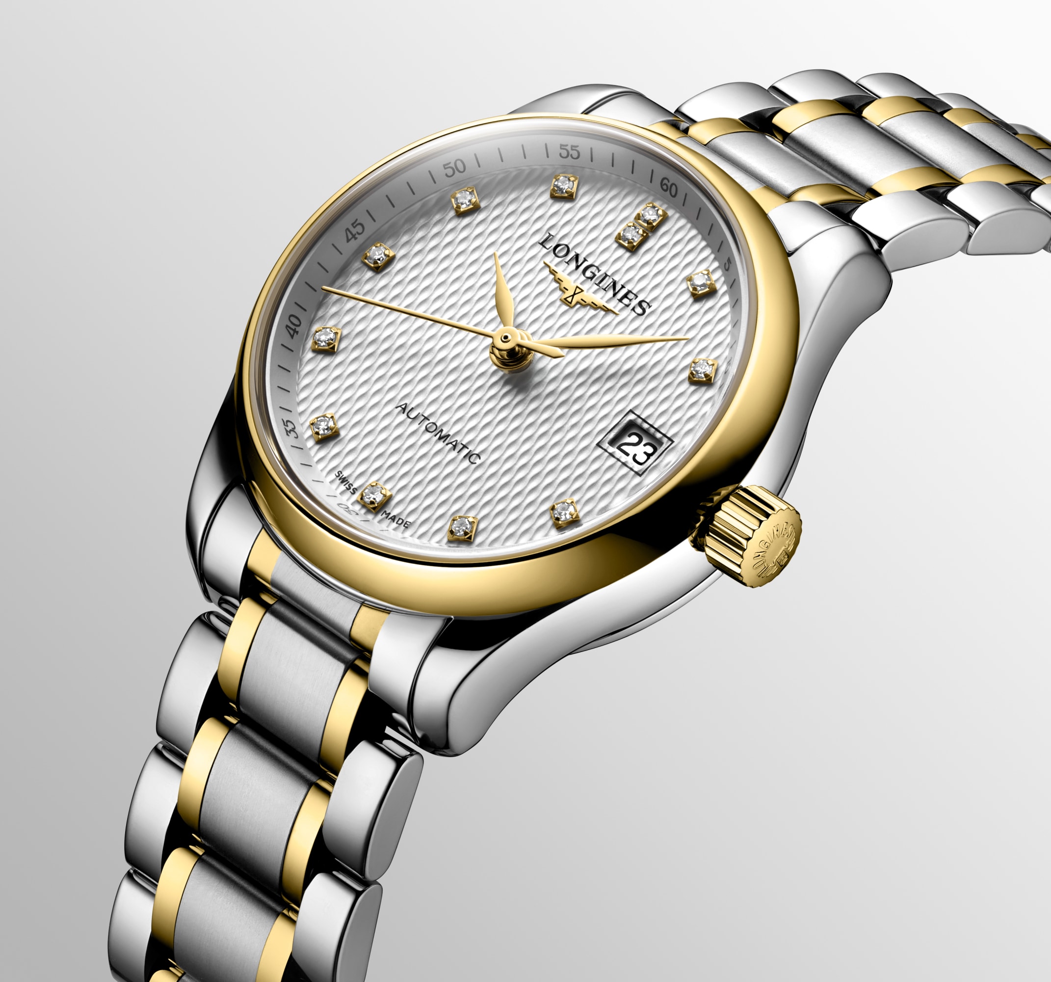極美品Longinesロンジン マスター コレクションL2.128.5.77.7 ロンジン マスターコレクション 自動巻、ステンレススティール