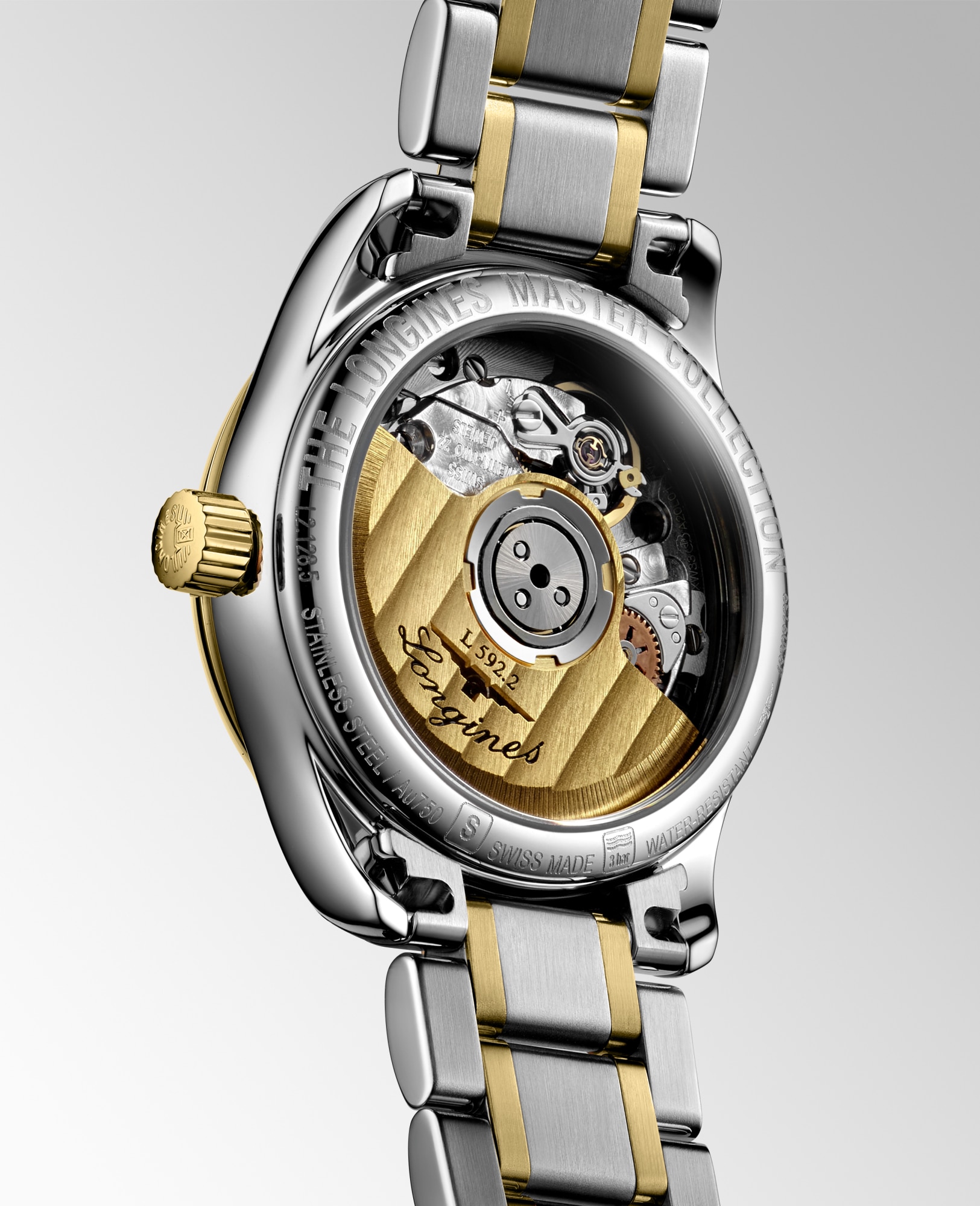 ロンジン マスターコレクション 自動巻、ステンレススティール＆18k