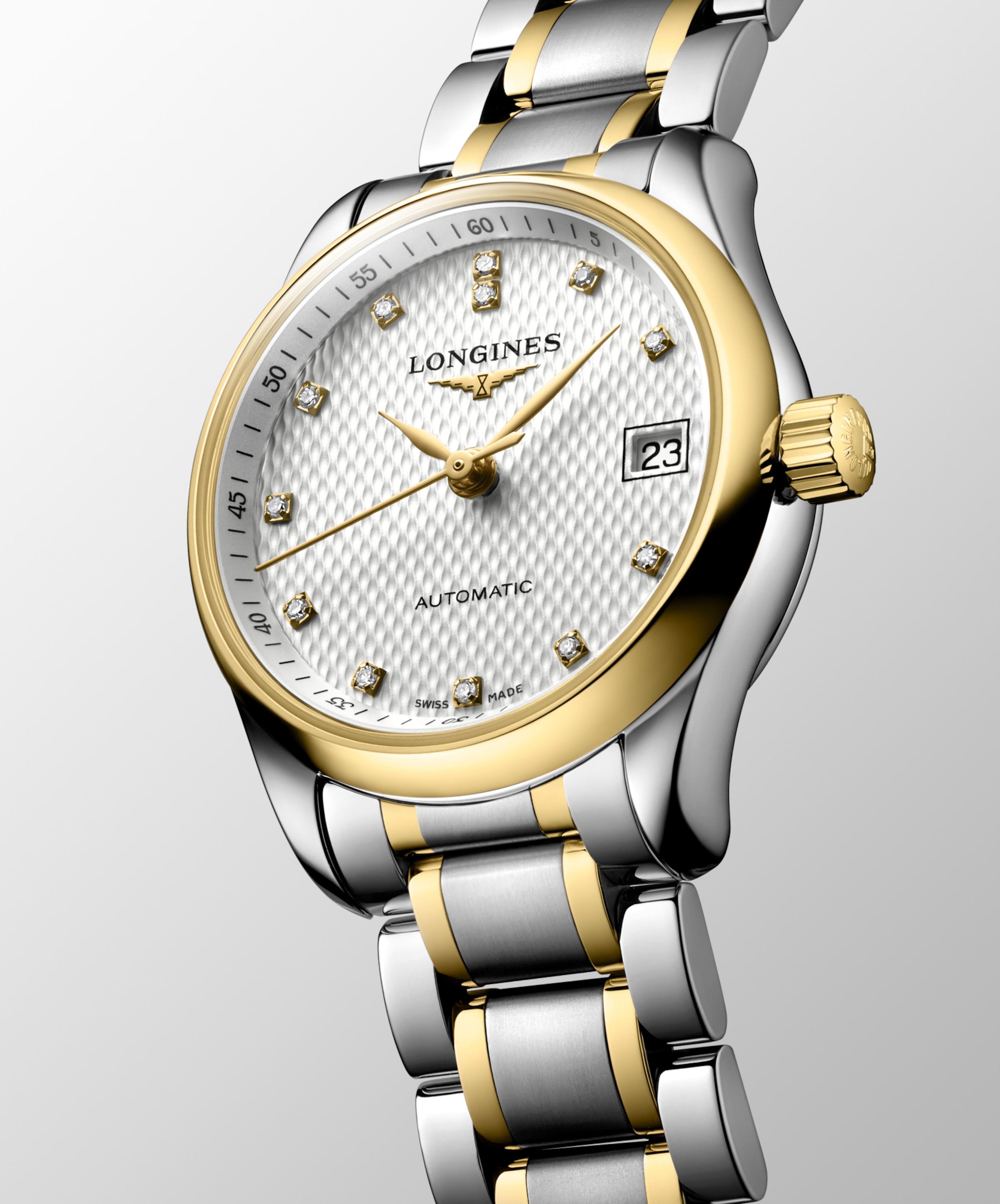 Longines MASTER COLLECTION otomatik paslanmaz çelik ve 18 ayar sarı altın Watch - L2.128.5.77.7