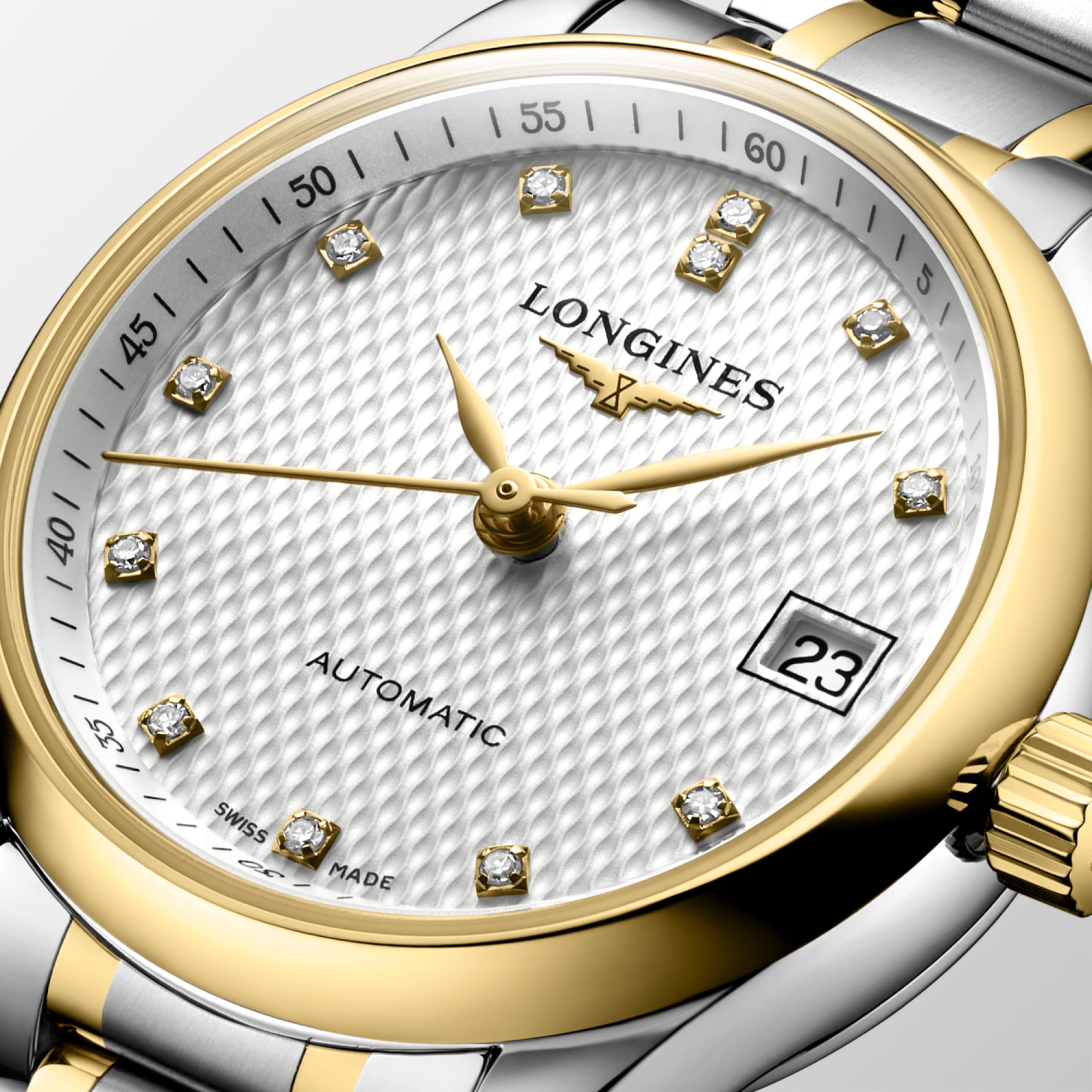 Longines MASTER COLLECTION otomatik paslanmaz çelik ve 18 ayar sarı altın Watch - L2.128.5.77.7