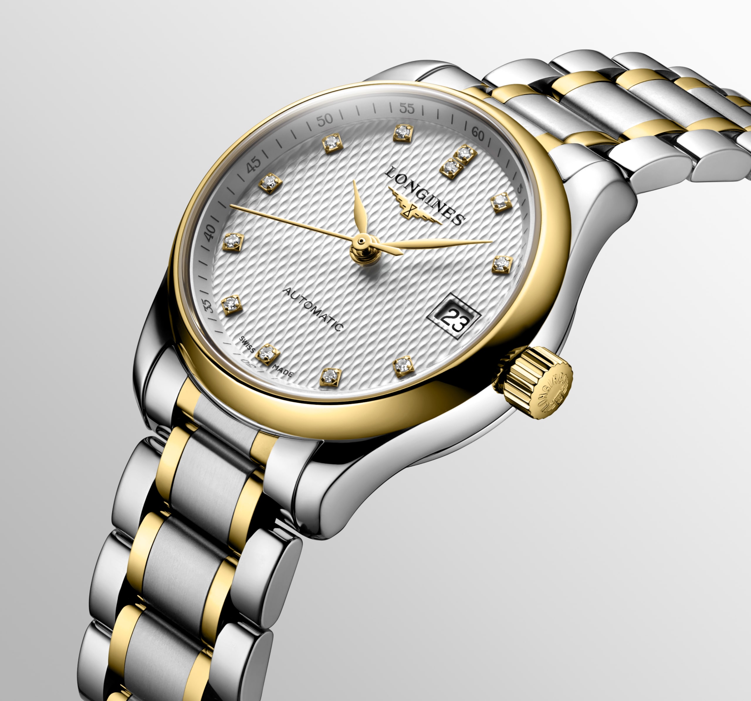 Longines MASTER COLLECTION otomatik paslanmaz çelik ve 18 ayar sarı altın Watch - L2.128.5.77.7