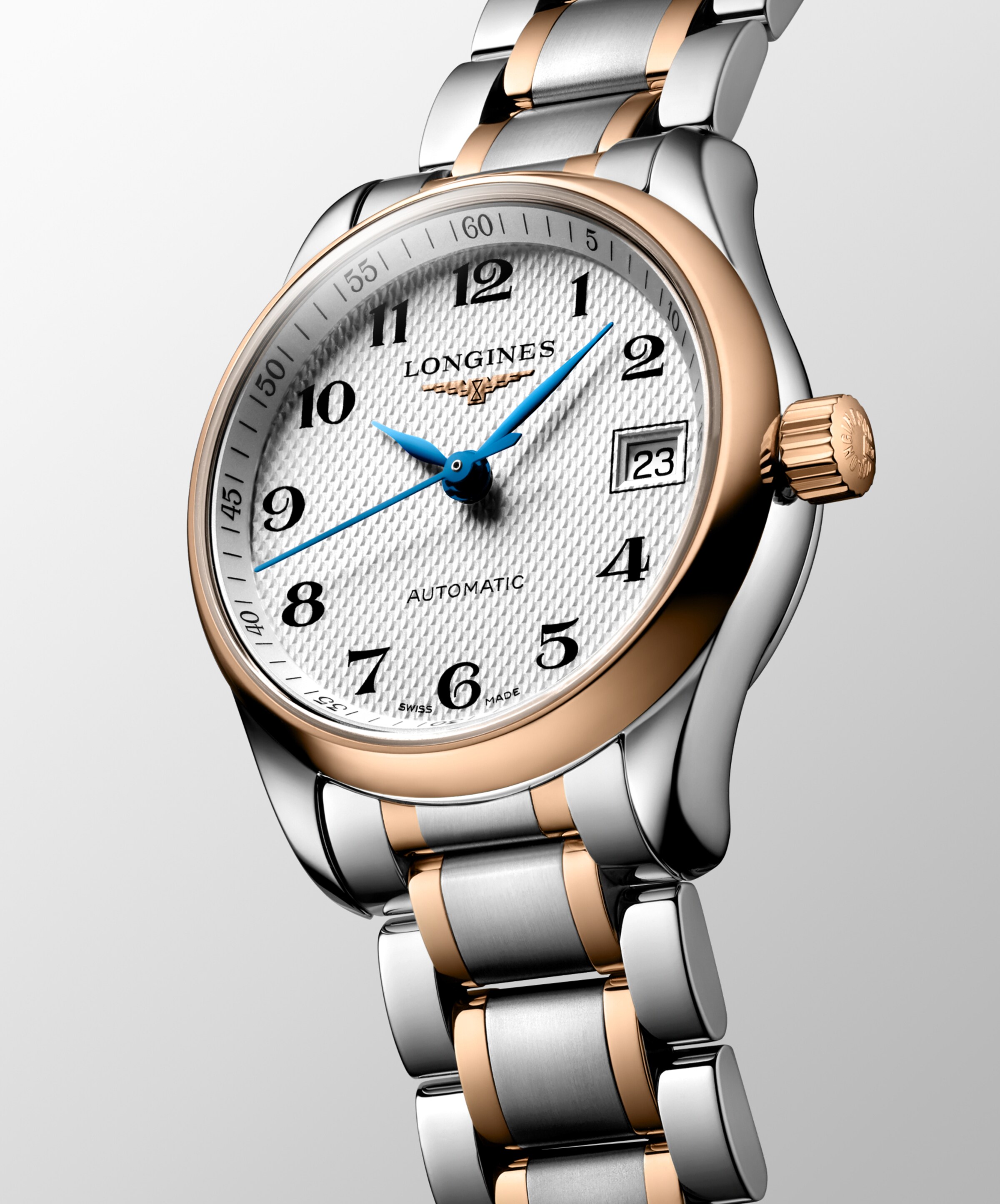 Longines MASTER COLLECTION Automatic Stainless steel and 18 karat pink gold Watch - L2.128.5.79.7