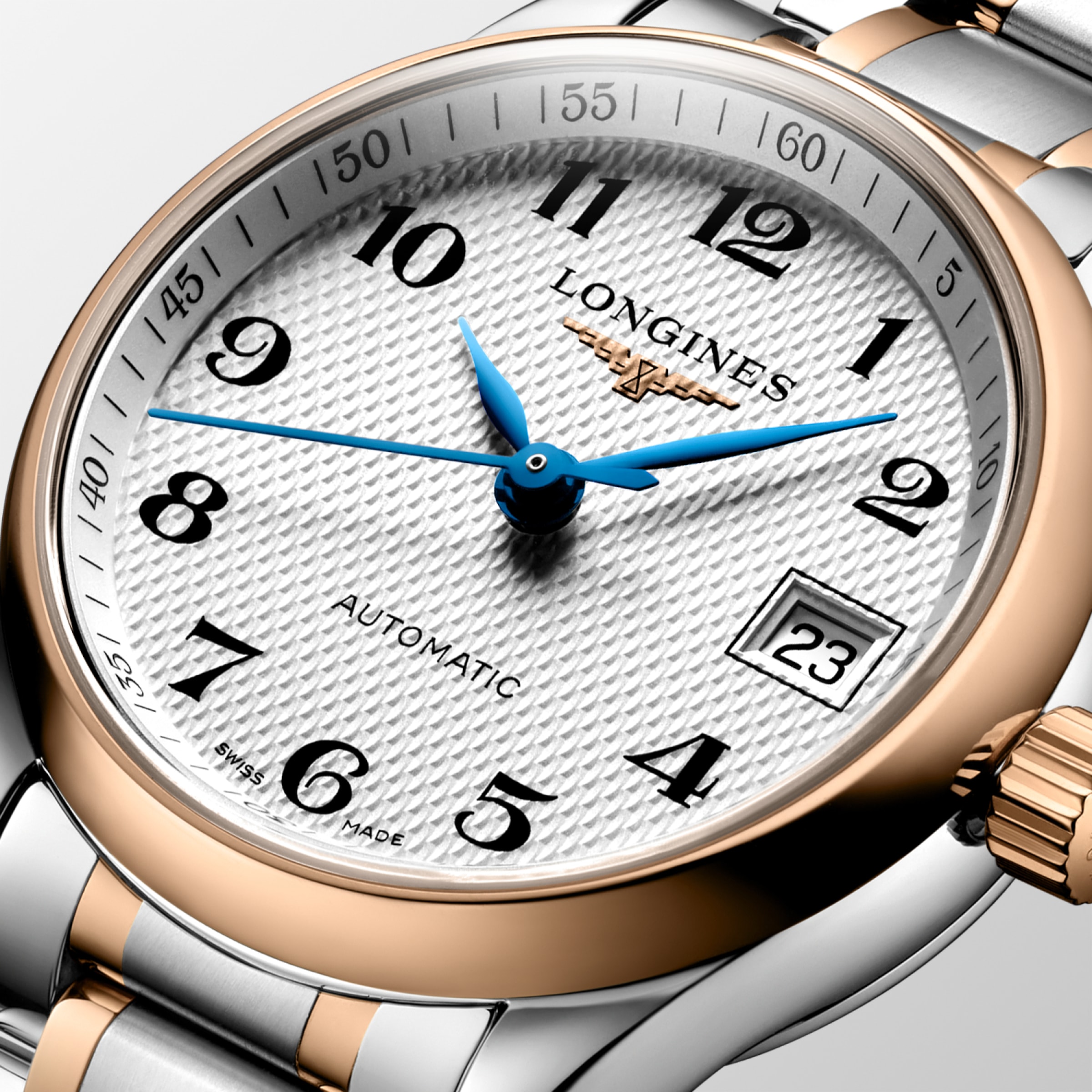 Longines MASTER COLLECTION Automatic Stainless steel and 18 karat pink gold Watch - L2.128.5.79.7