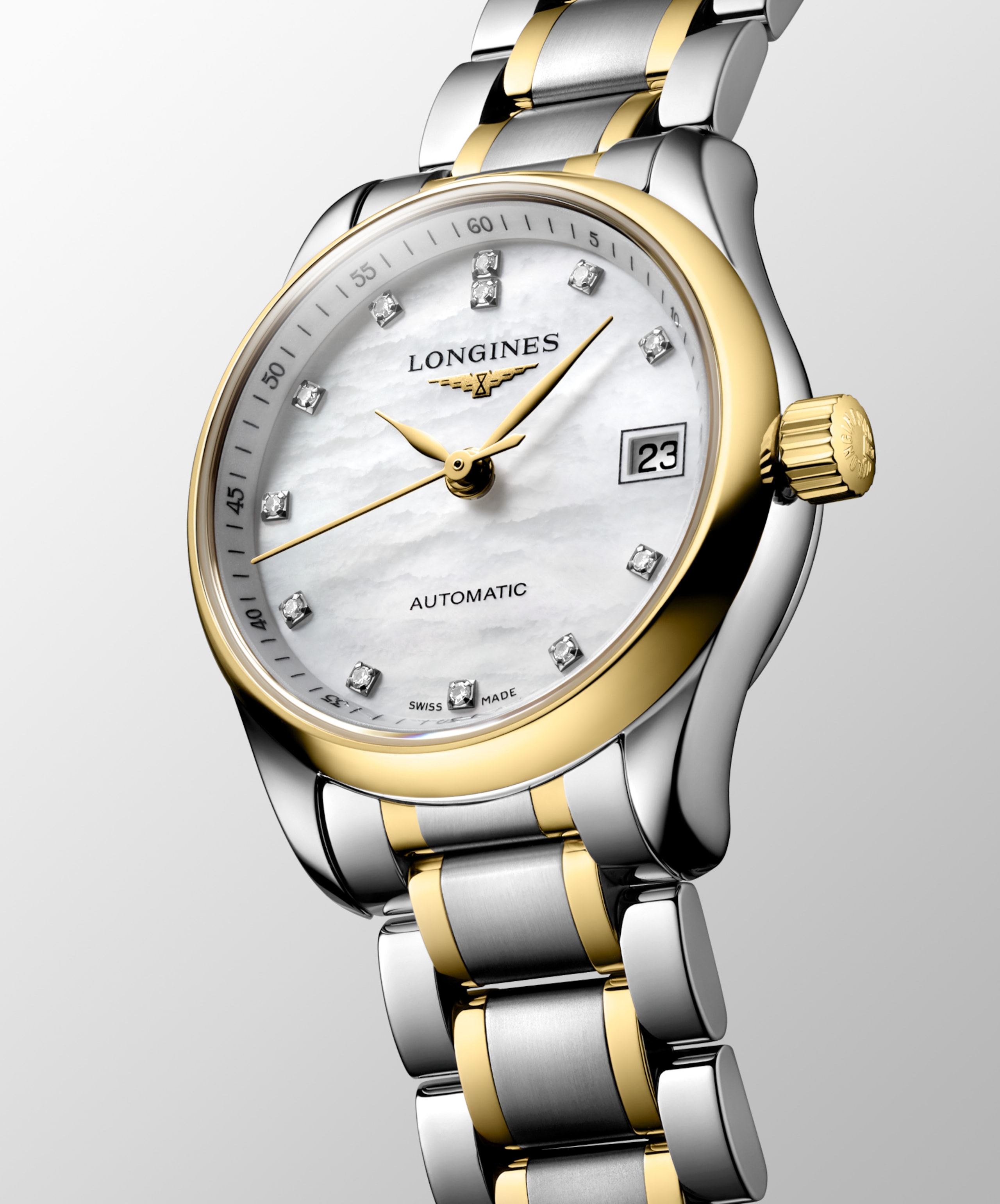 Longines MASTER COLLECTION automatico acciaio inossidabile e oro giallo 18 carati Watch - L2.128.5.87.7