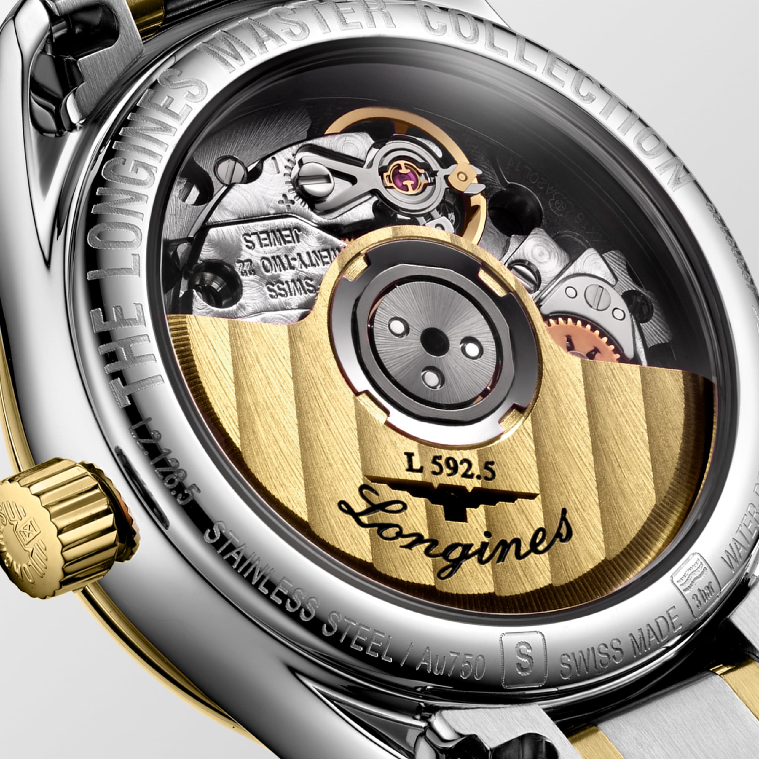 Longines MASTER COLLECTION automatico acciaio inossidabile e oro giallo 18 carati Watch - L2.128.5.87.7