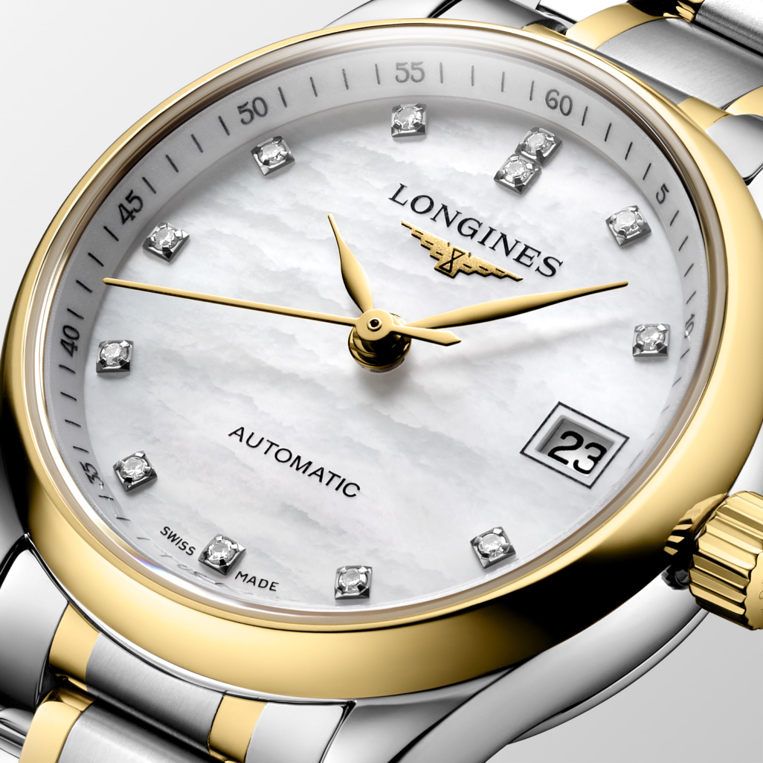 Longines MASTER COLLECTION automatico acciaio inossidabile e oro giallo 18 carati Watch - L2.128.5.87.7